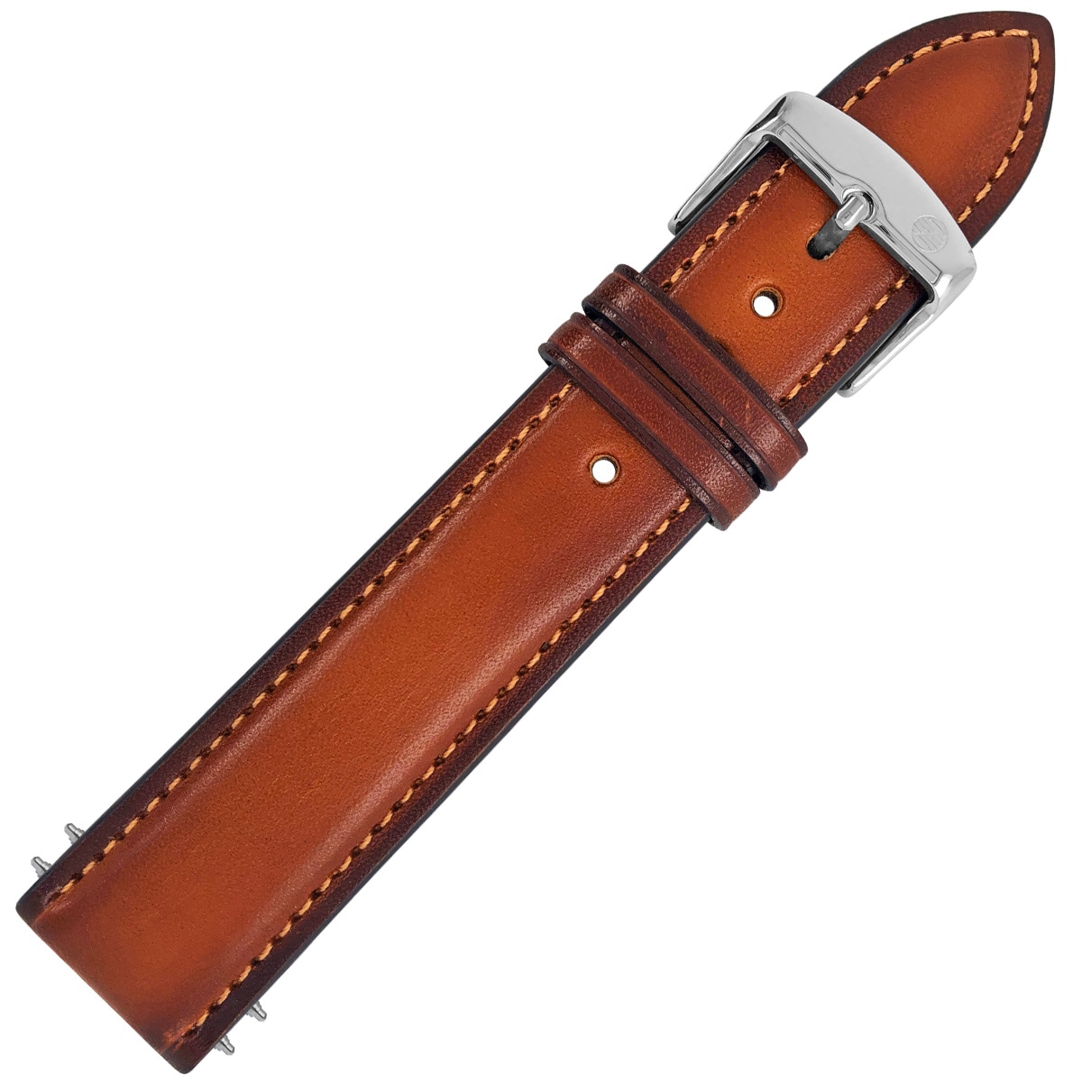 Шкіряний ремінець Zeppelin для годинника - Cognac 22 мм