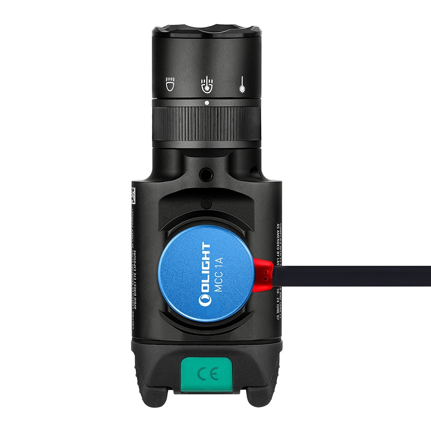 Ліхтарик для зброї з лазерним прицілом Olight BALDR Pro R - 1350 люменів, Green Laser