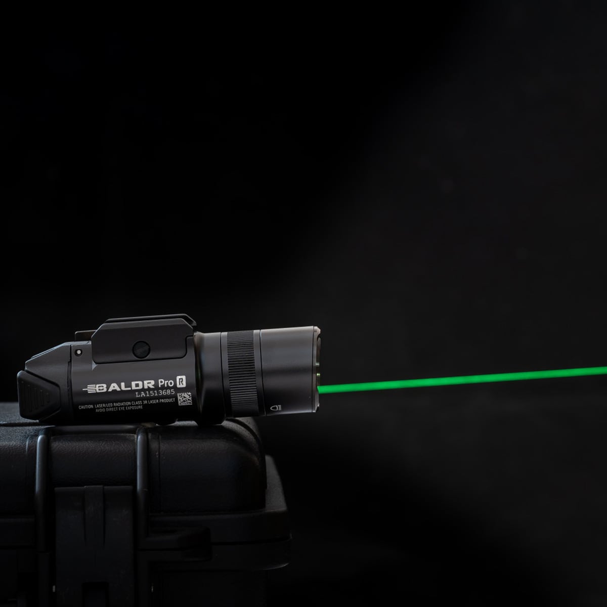 Ліхтарик для зброї з лазерним прицілом Olight BALDR Pro R - 1350 люменів, Green Laser