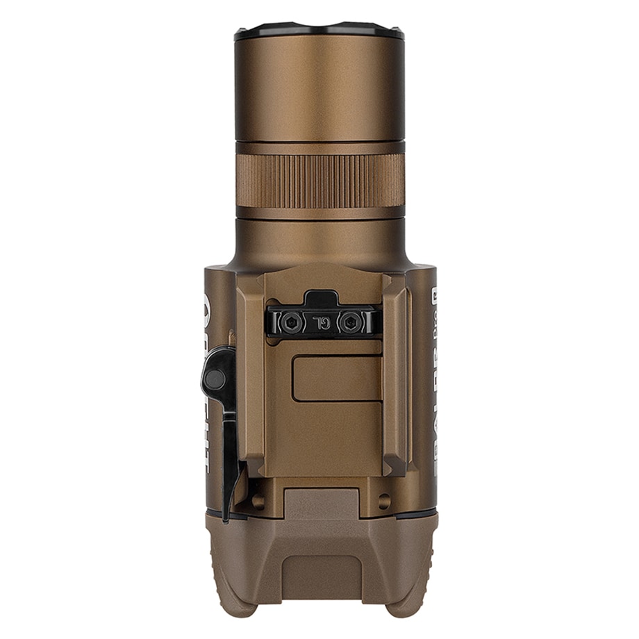 Ліхтарик для зброї з лазерним прицілом Olight BALDR Pro R Desert Tan - 1350 люменів, Green Laser