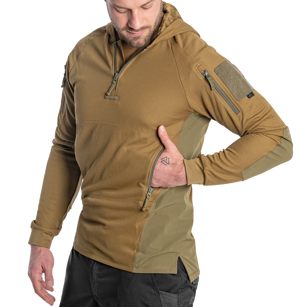 Кофта Helikon-Tex Range Hoodie TopCool - Coyote/Adaptive Green