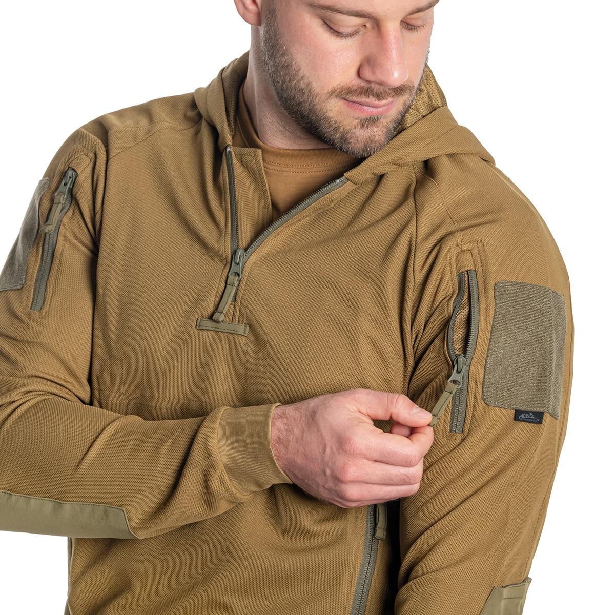 Кофта Helikon-Tex Range Hoodie TopCool - Coyote/Adaptive Green