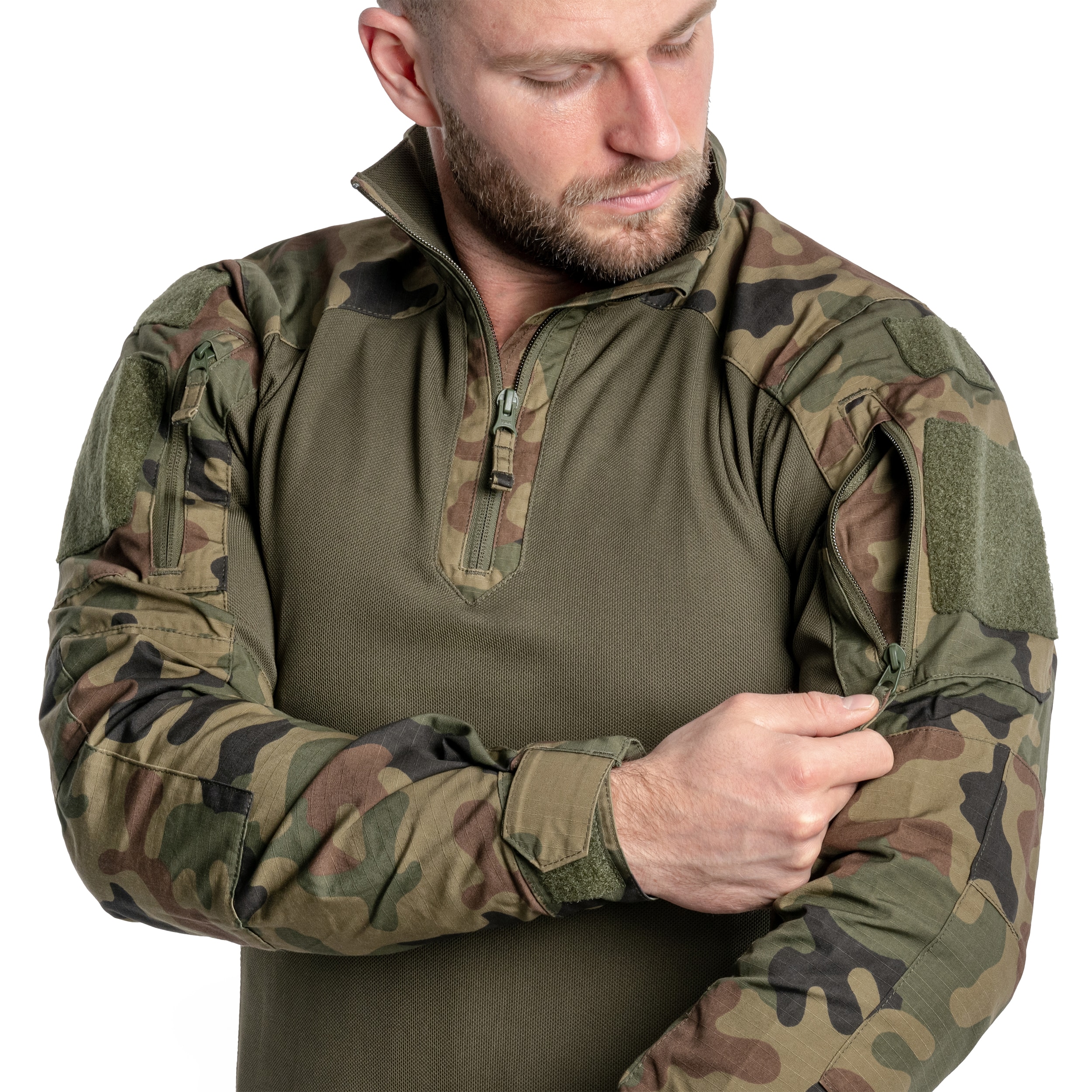 Bluza Helikon-Tex MCDU Combat Shirt NyCo Rip-Stop - wz.93 Pantera PL Woodland