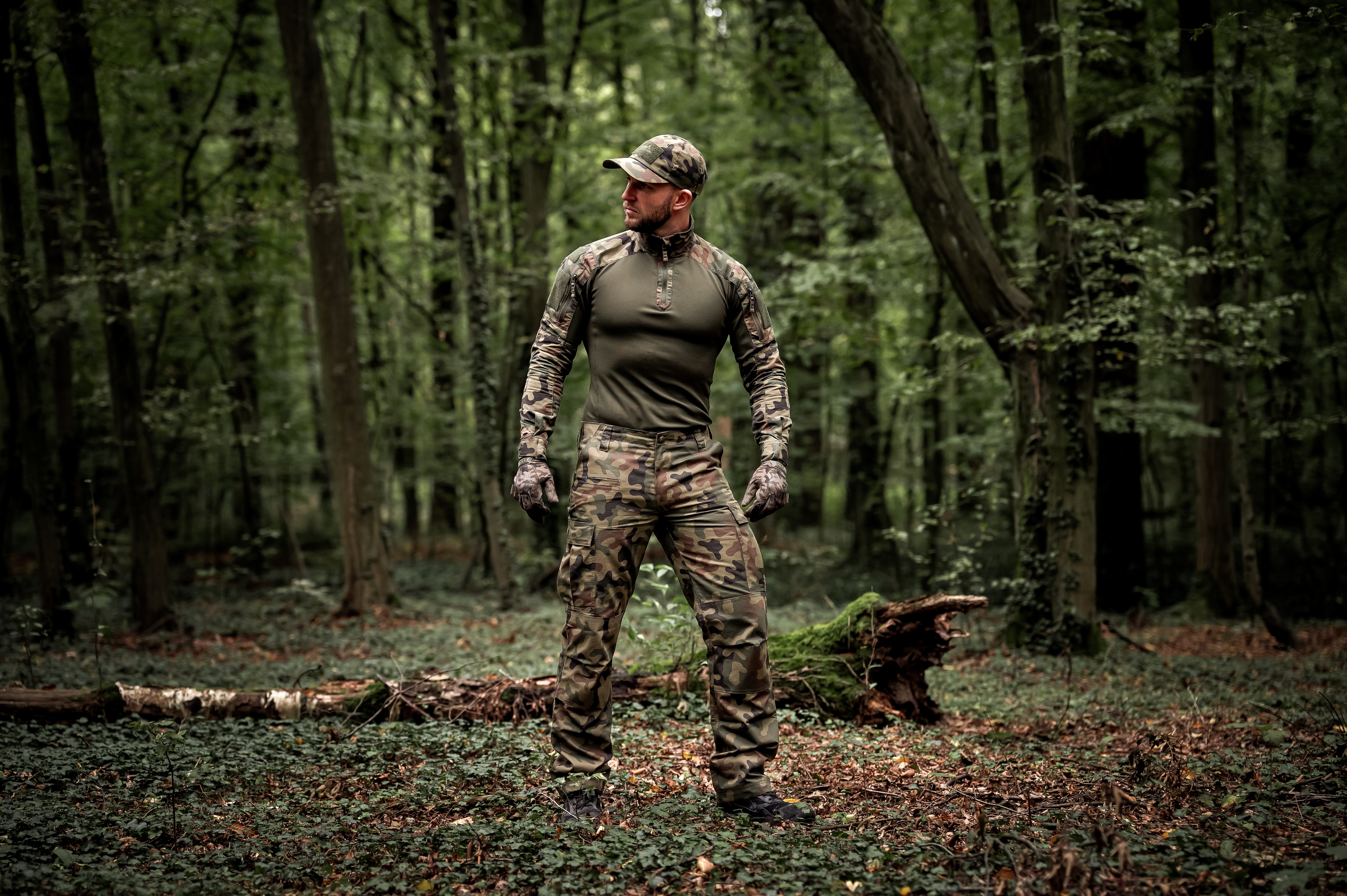 Bluza Helikon-Tex MCDU Combat Shirt NyCo Rip-Stop - wz.93 Pantera PL Woodland