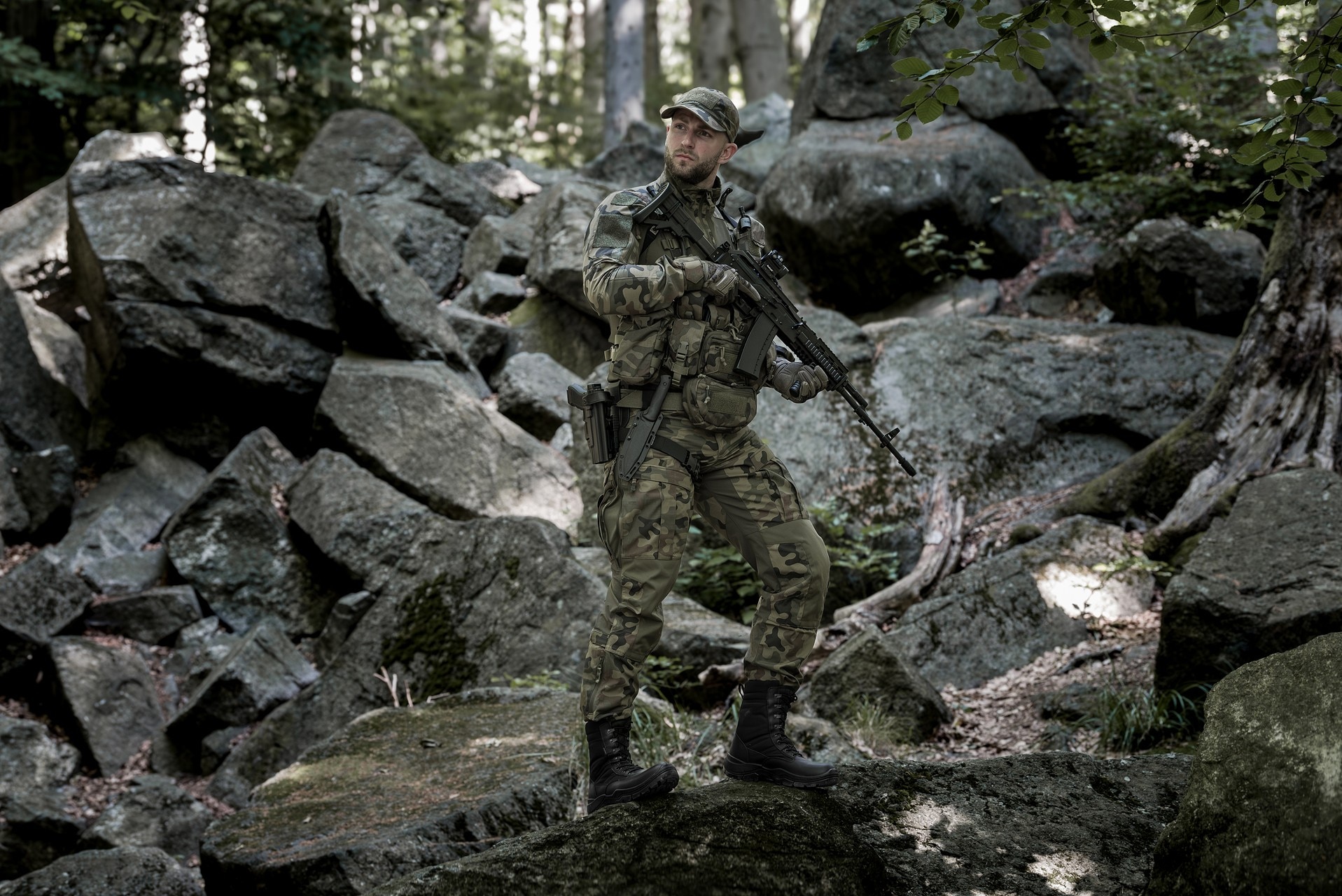 Бойова сорочка Helikon-Tex MCDU Combat Shirt NyCo Rip-Stop - wz.93 Pantera PL Woodlandd