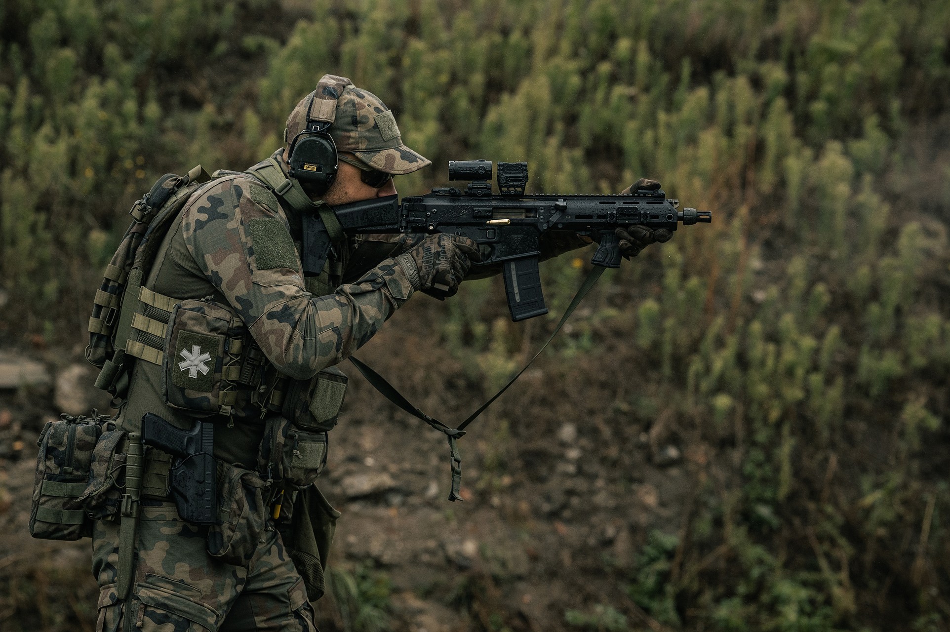 Бойова сорочка Helikon-Tex MCDU Combat Shirt NyCo Rip-Stop - wz.93 Pantera PL Woodlandd