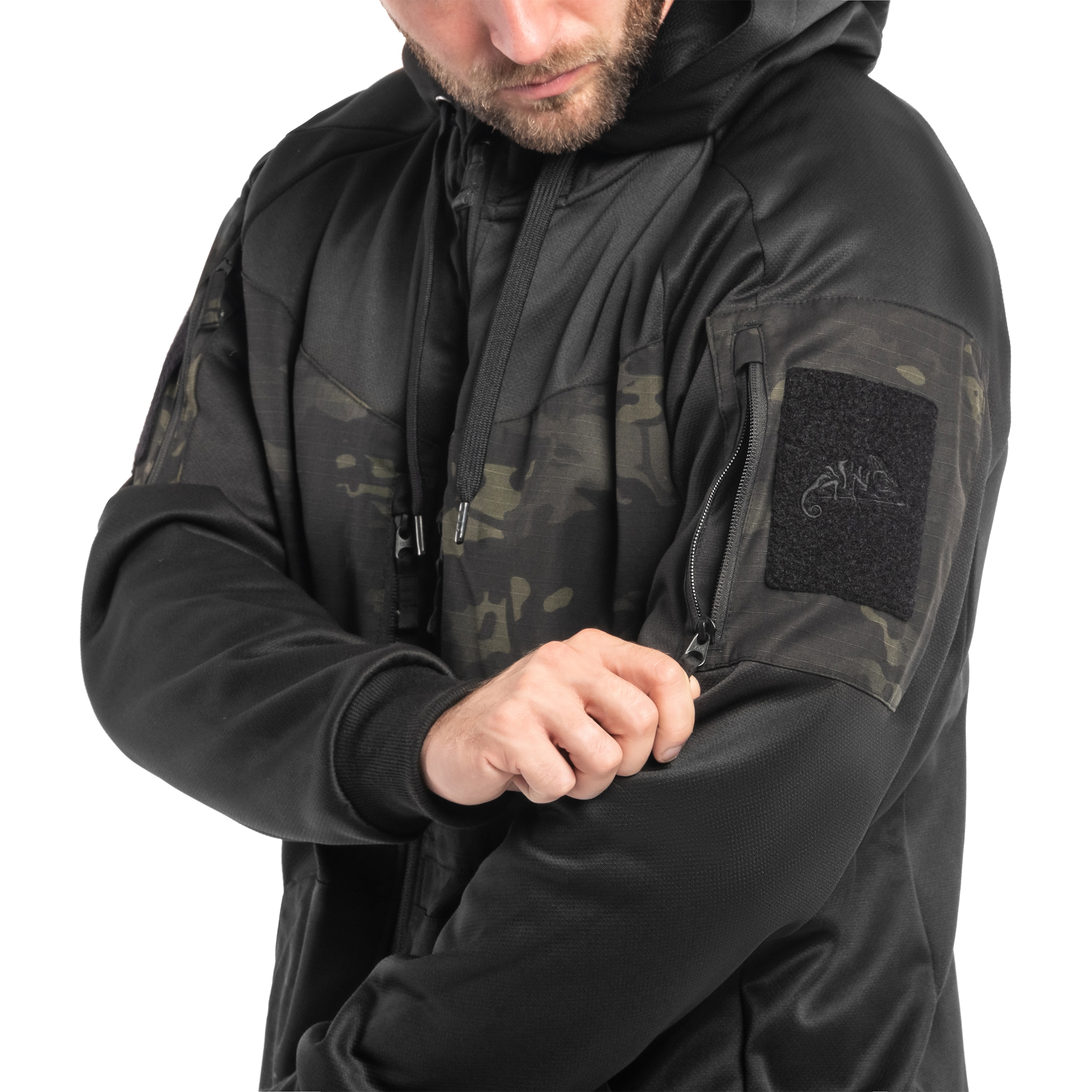 Bluza Helikon-Tex Rogue Hoodie - Black/MultiCam Black