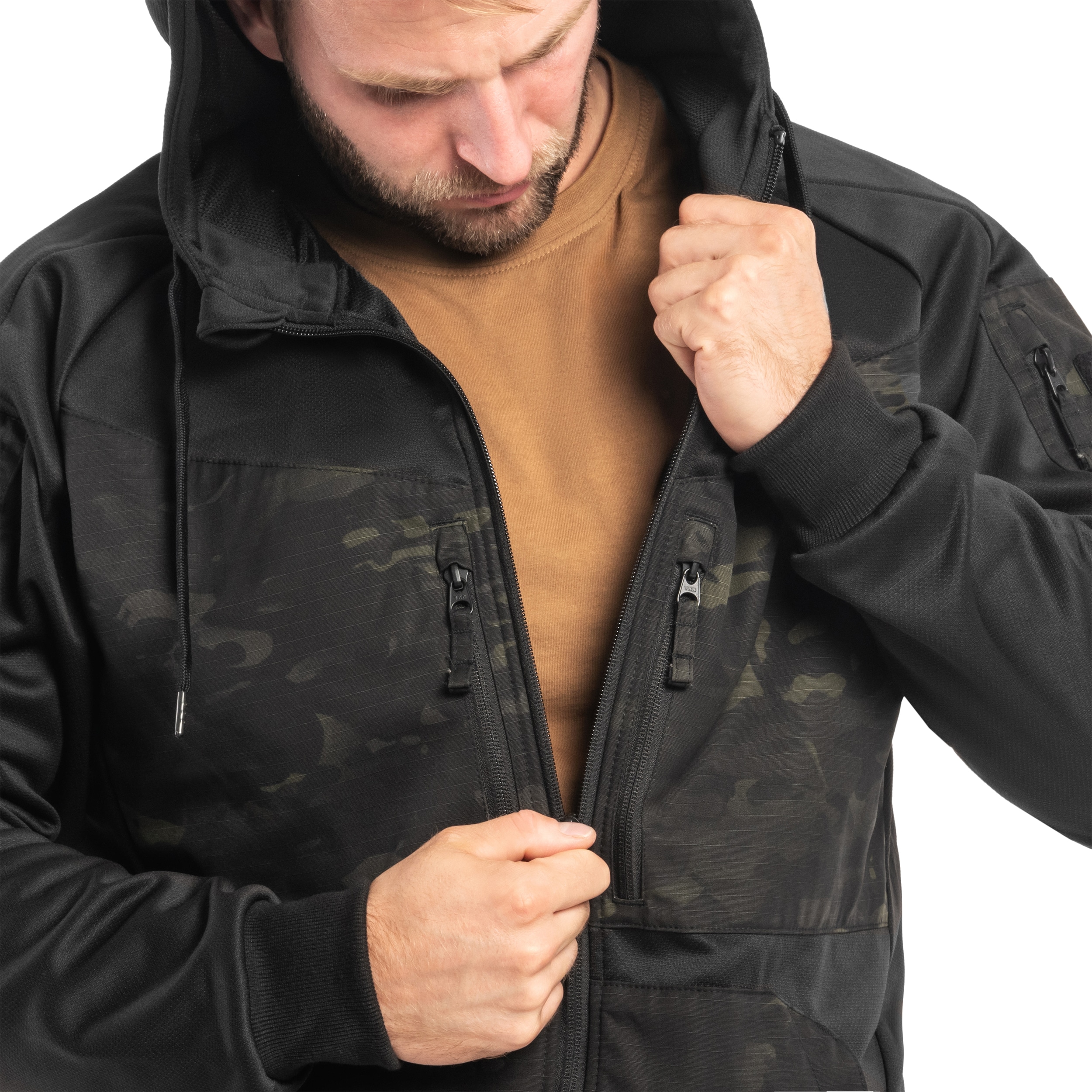 Bluza Helikon-Tex Rogue Hoodie - Black/MultiCam Black