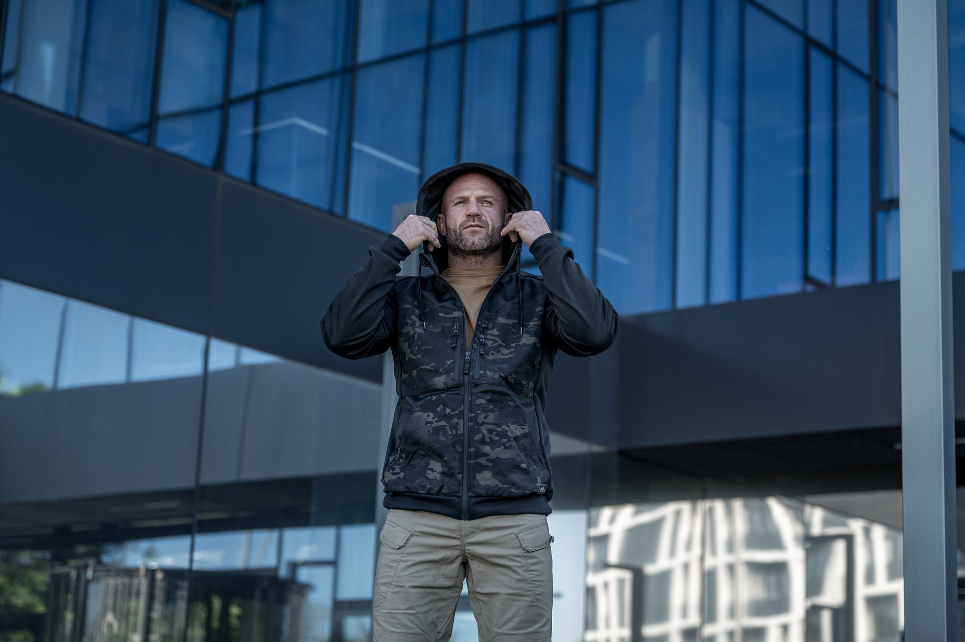 Bluza Helikon-Tex Rogue Hoodie - Black/MultiCam Black