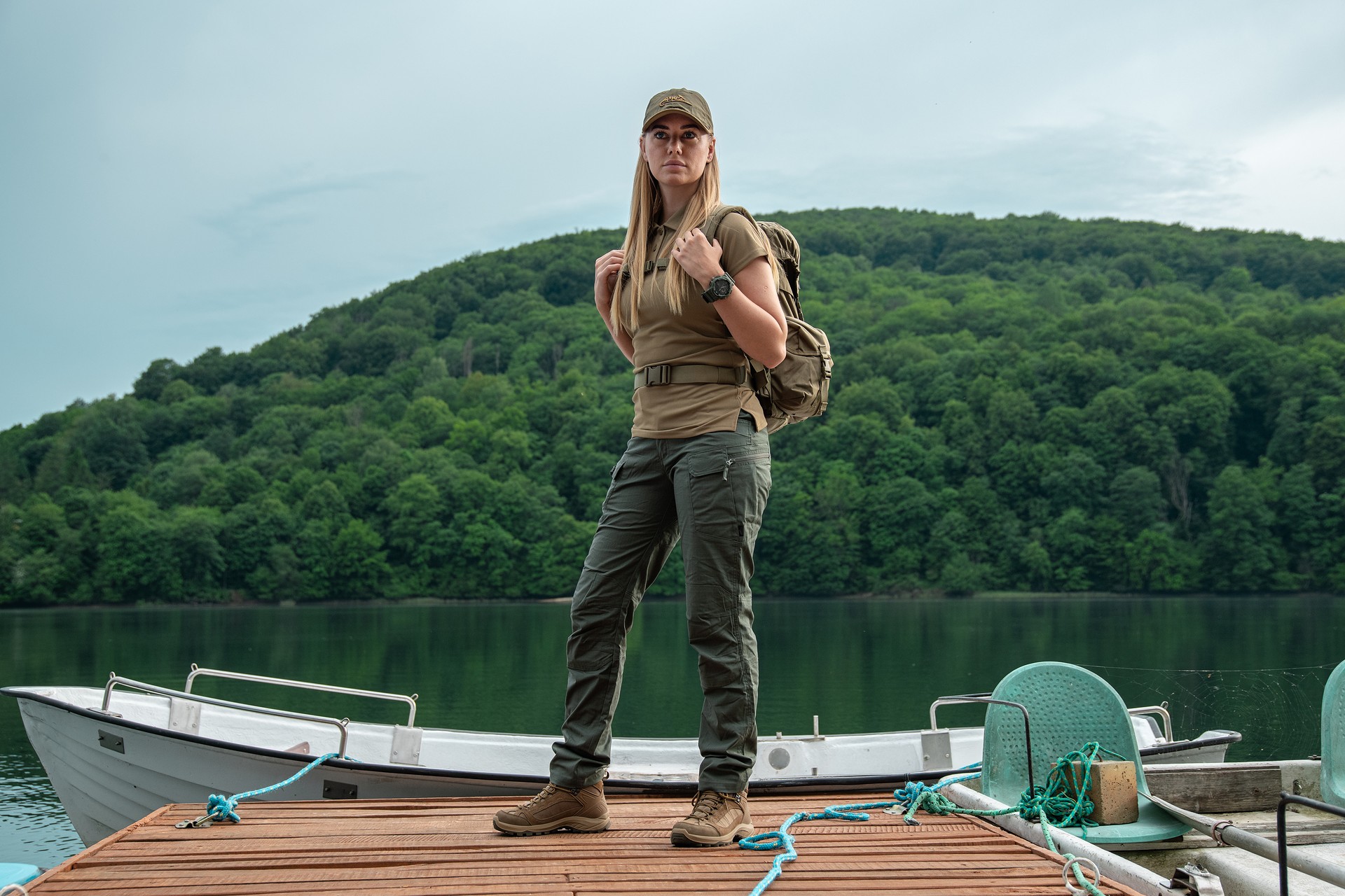 Жіночі штани Helikon Women's UTP Resized PolyCotton Rip-Stop - Olive Drab
