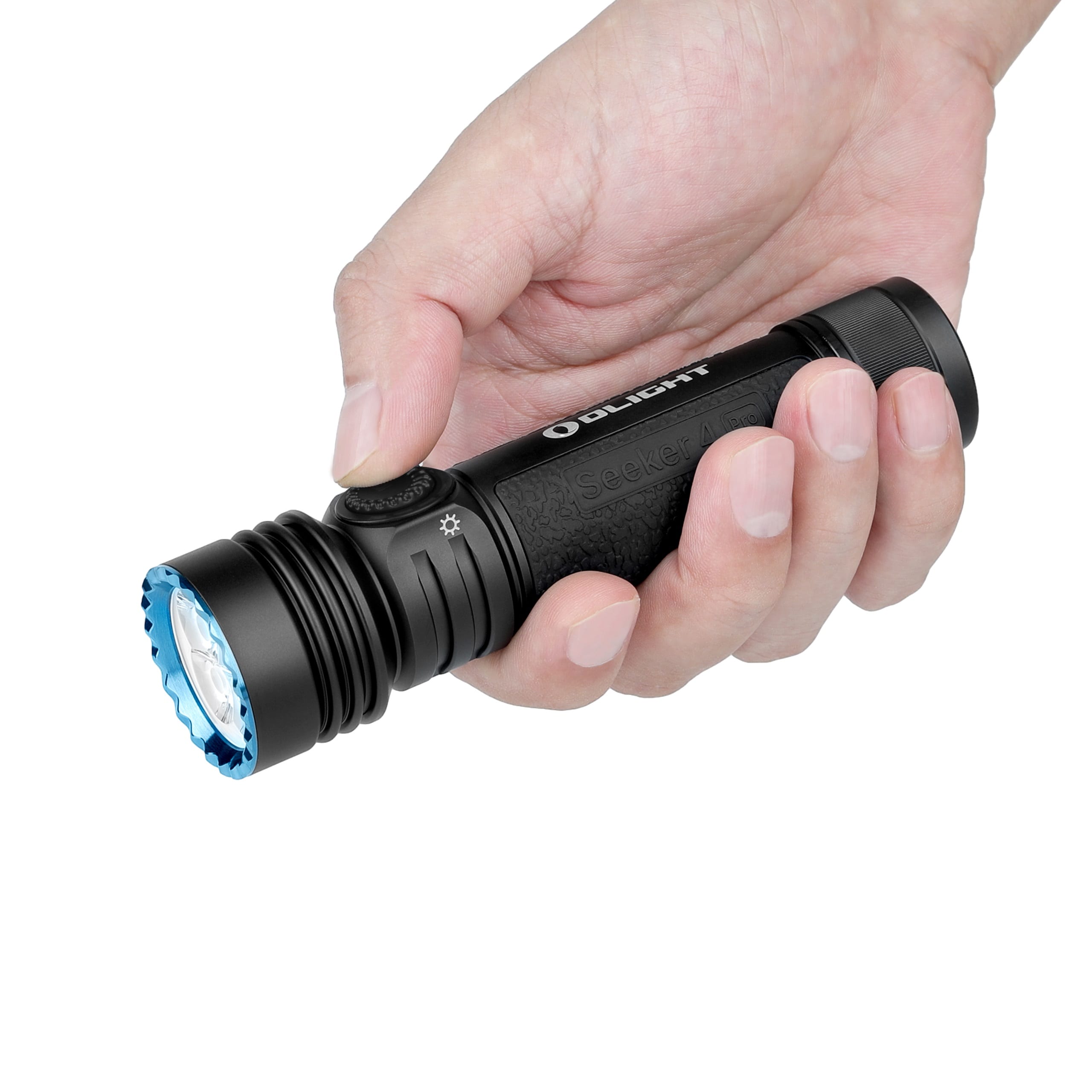 Latarka taktyczno-poszukiwawcza Olight Seeker 4 Pro Cool White Matte Black - 4600 lumenów