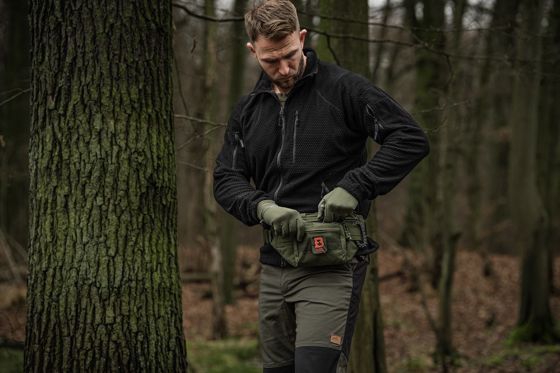 Rękawice Helikon Tracker Outback Gloves - Olive Green