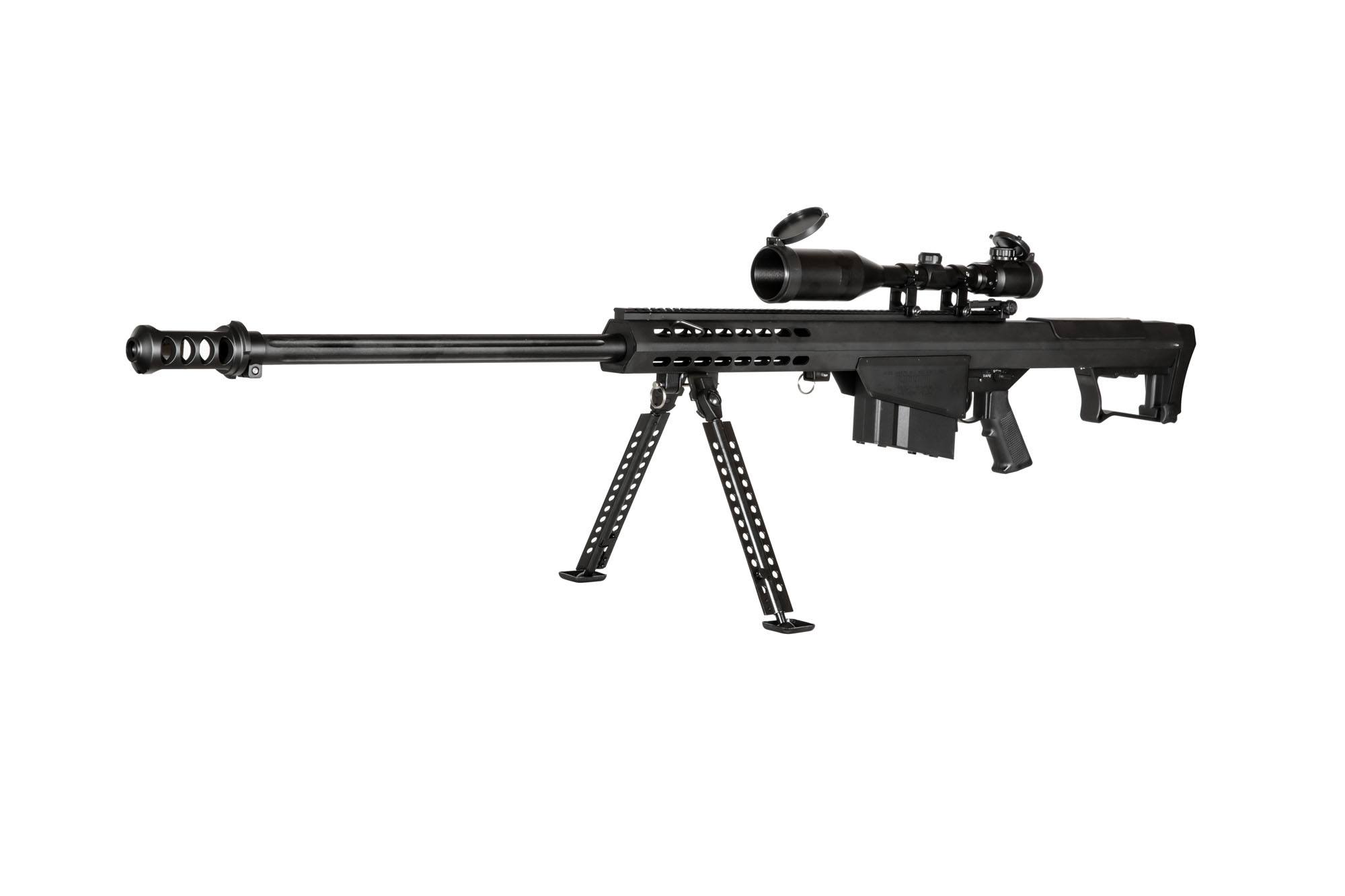 Karabin snajperski ASG Snow Wolf SW-024S z dwójnogiem i lunetą - czarny 