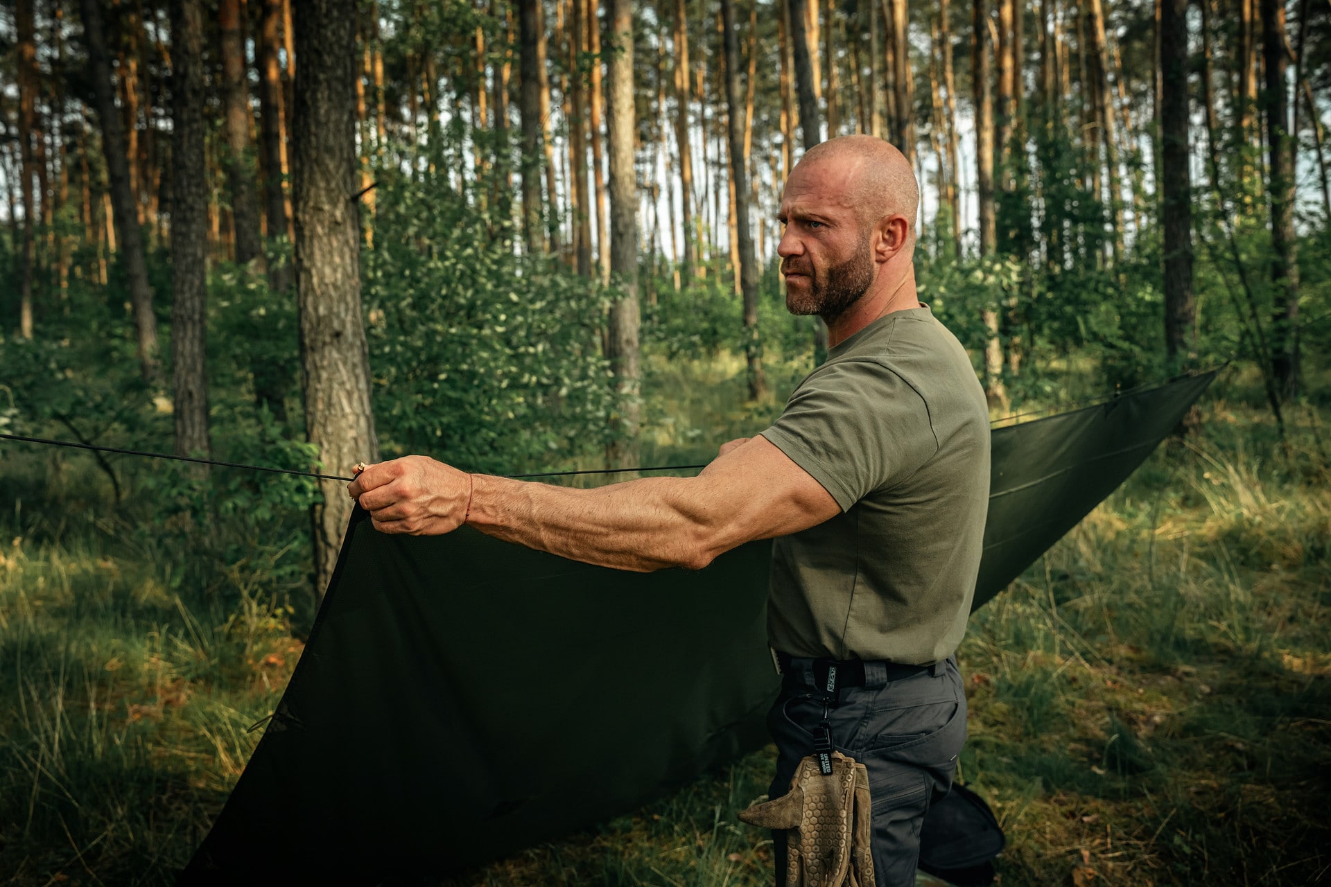 Парашутна мотузка Paracord Badger Outdoor 550 30 м - Black