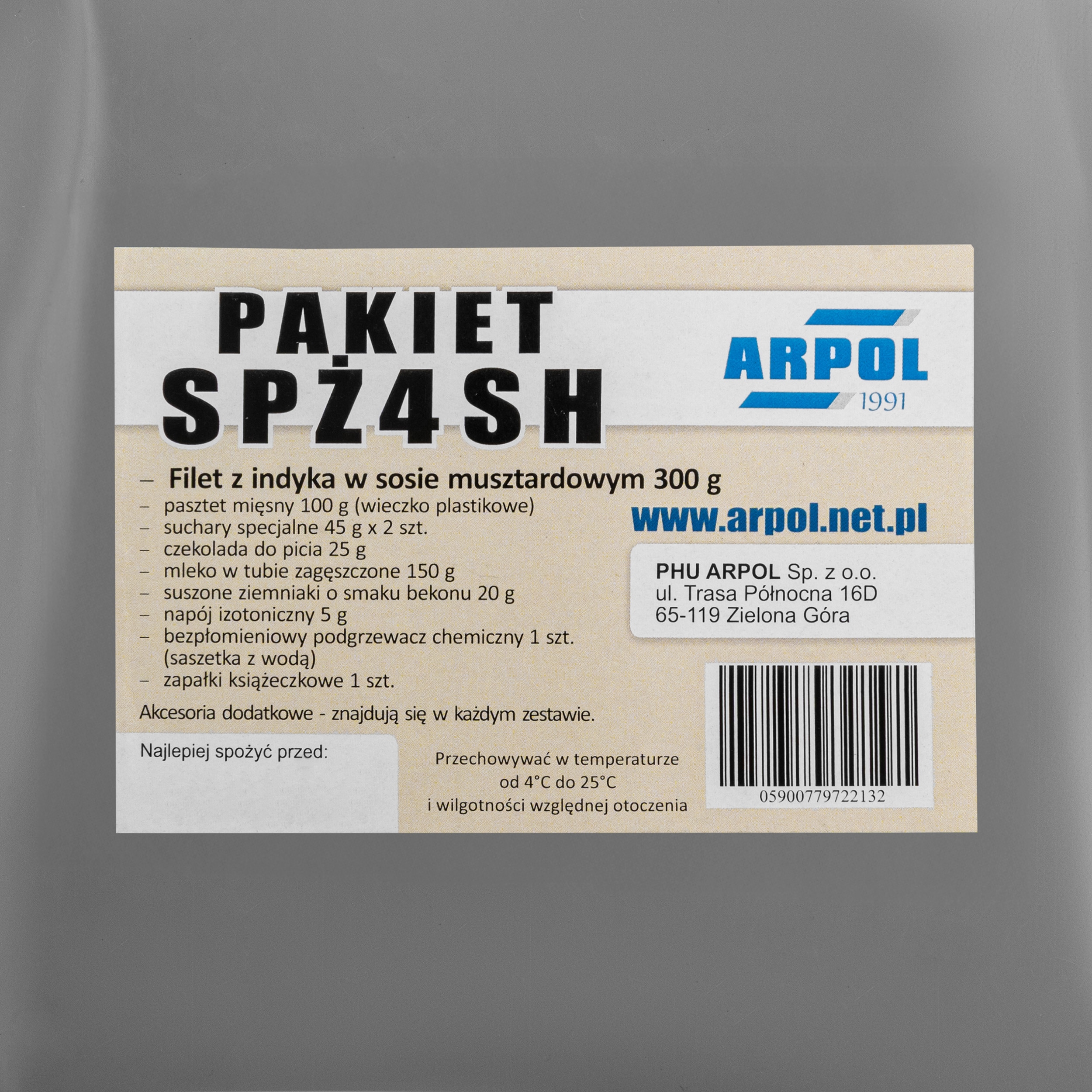 Стрілецький продуктовий набір Arpol SPŻ4SH - філе індички 300 г