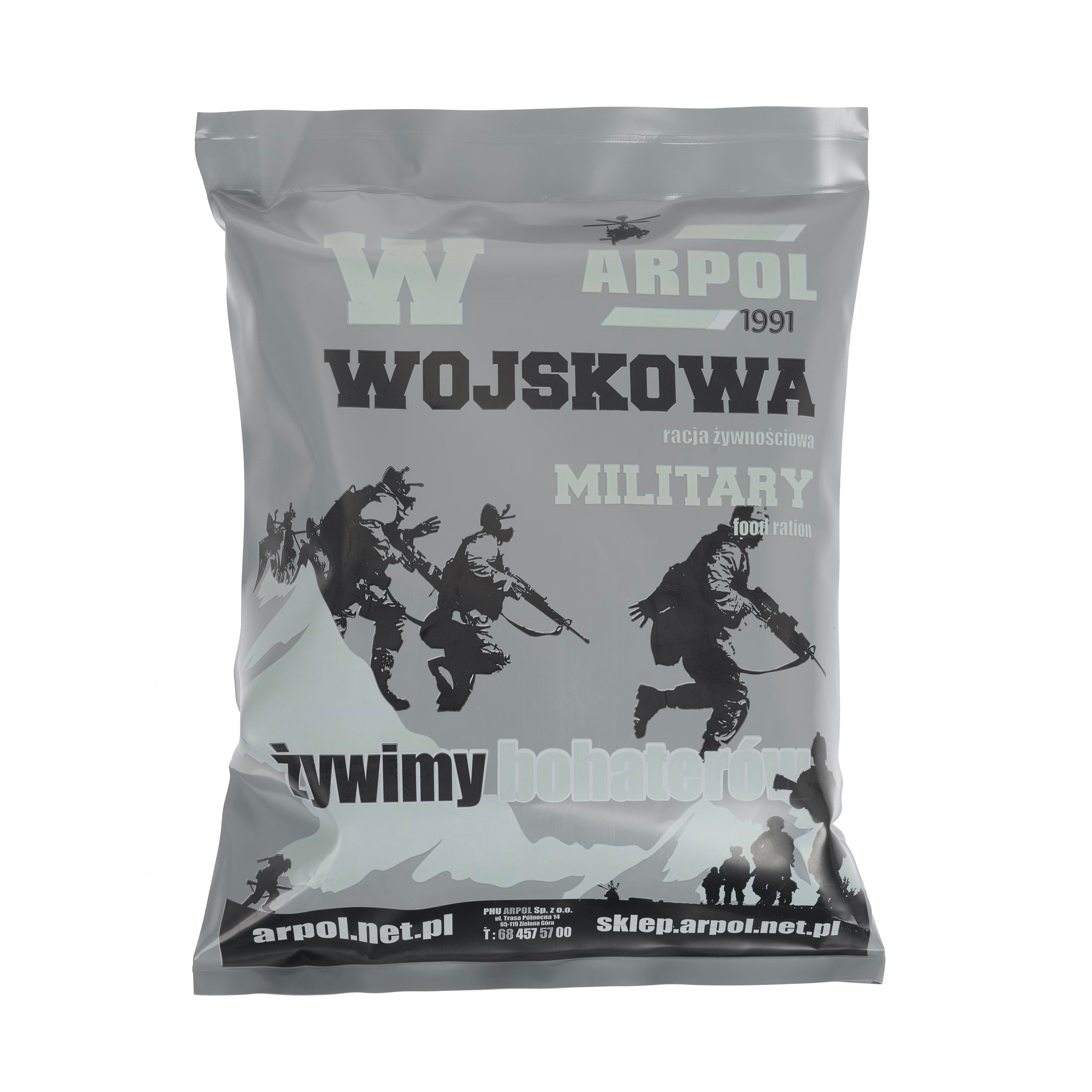 Wojskowa racja żywnościowa Arpol W1 - Gulasz drobiowy