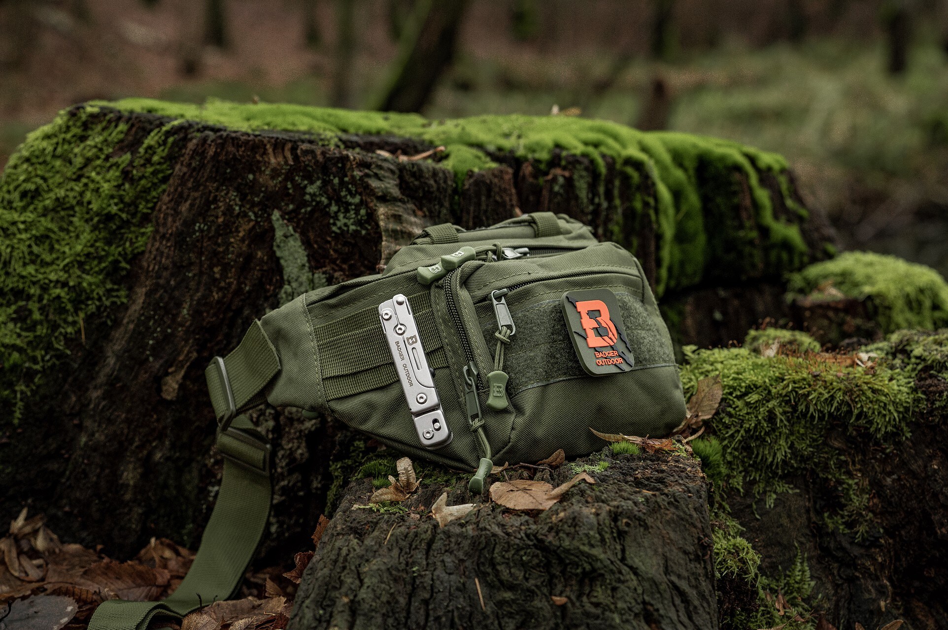 Torba biodrowa Badger Outdoor Farley - Oliwkowa