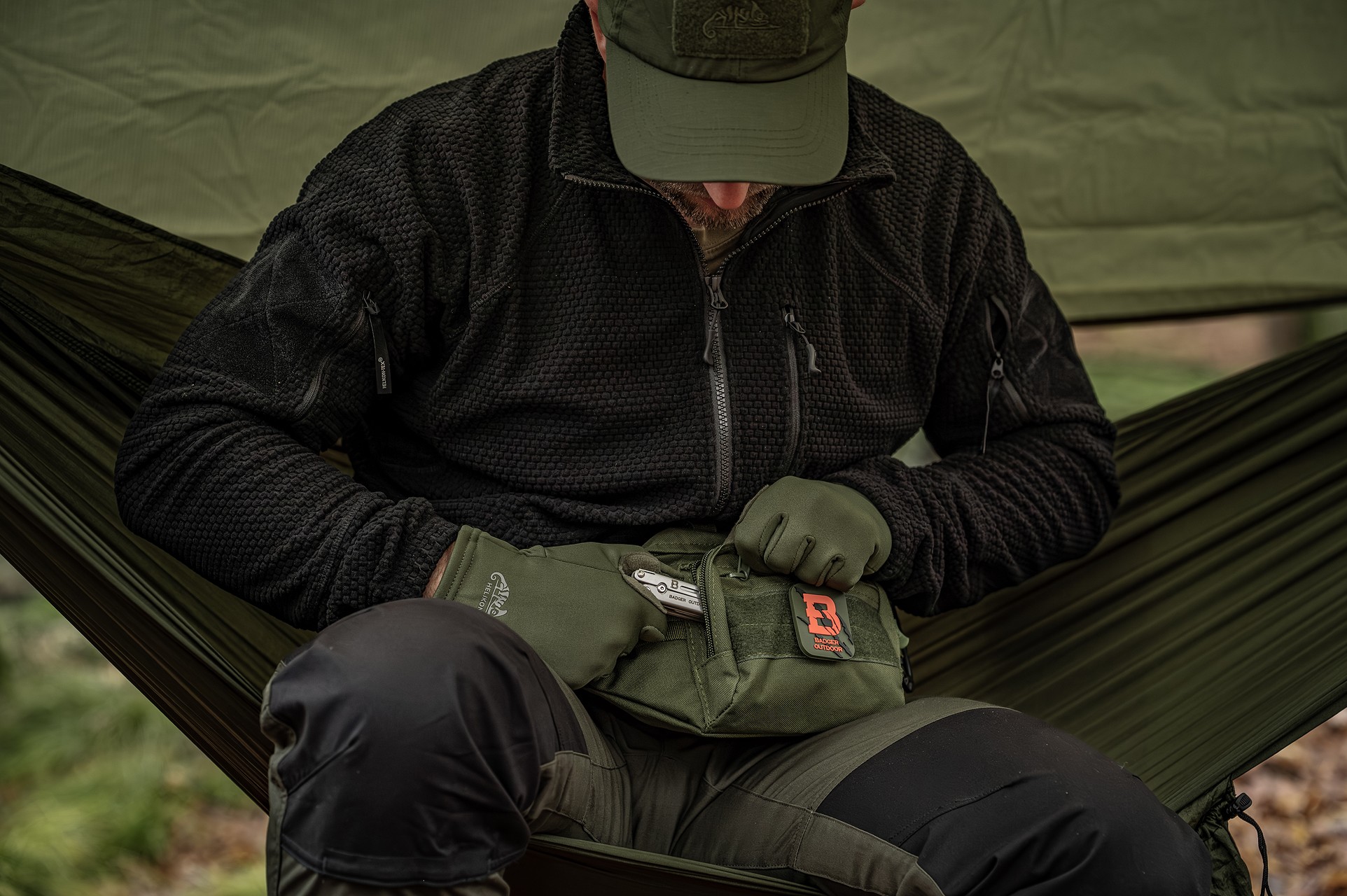 Torba biodrowa Badger Outdoor Farley - Oliwkowa