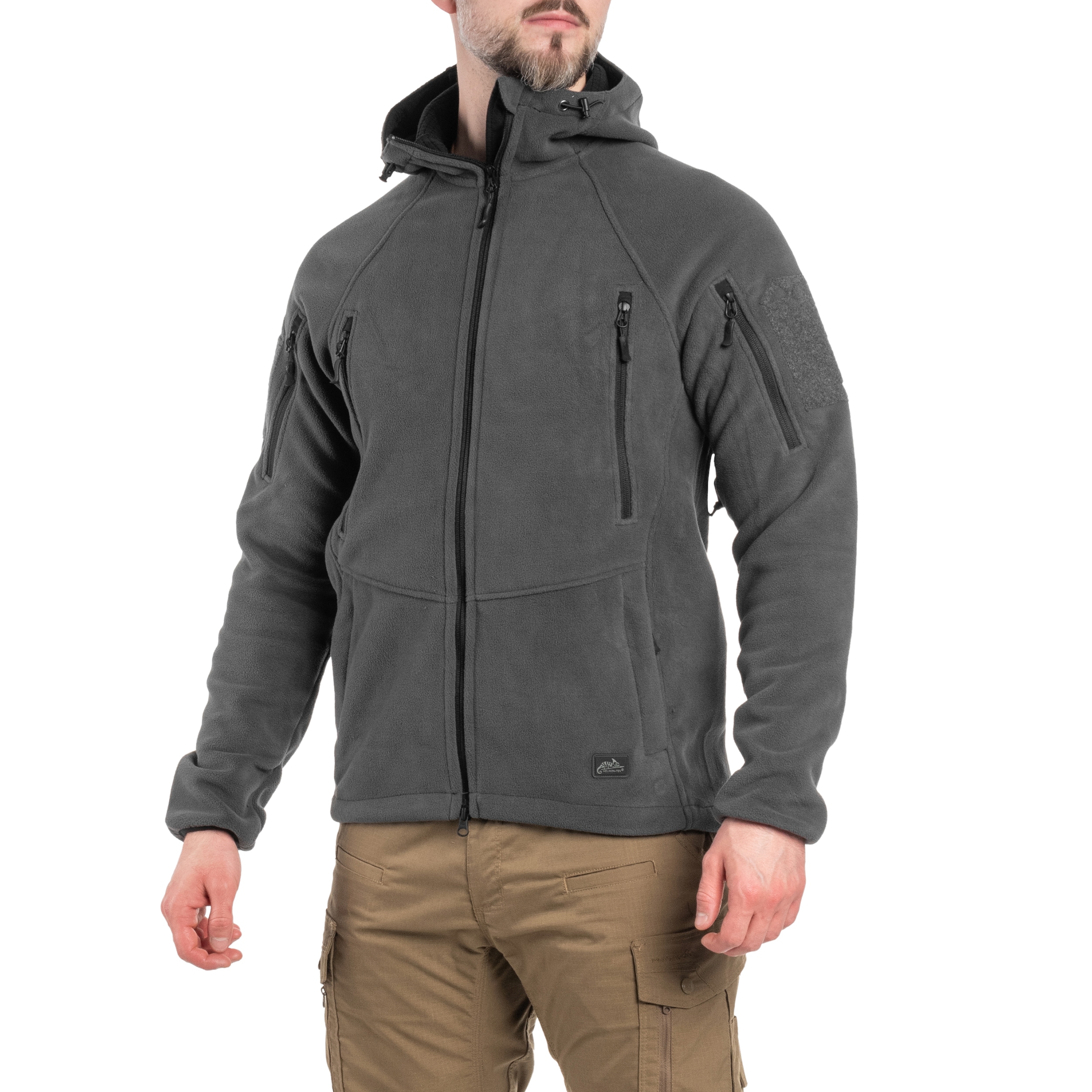 Polar Helikon Patriot Mk2 Hybrid Fleece - Shadow Grey/Black