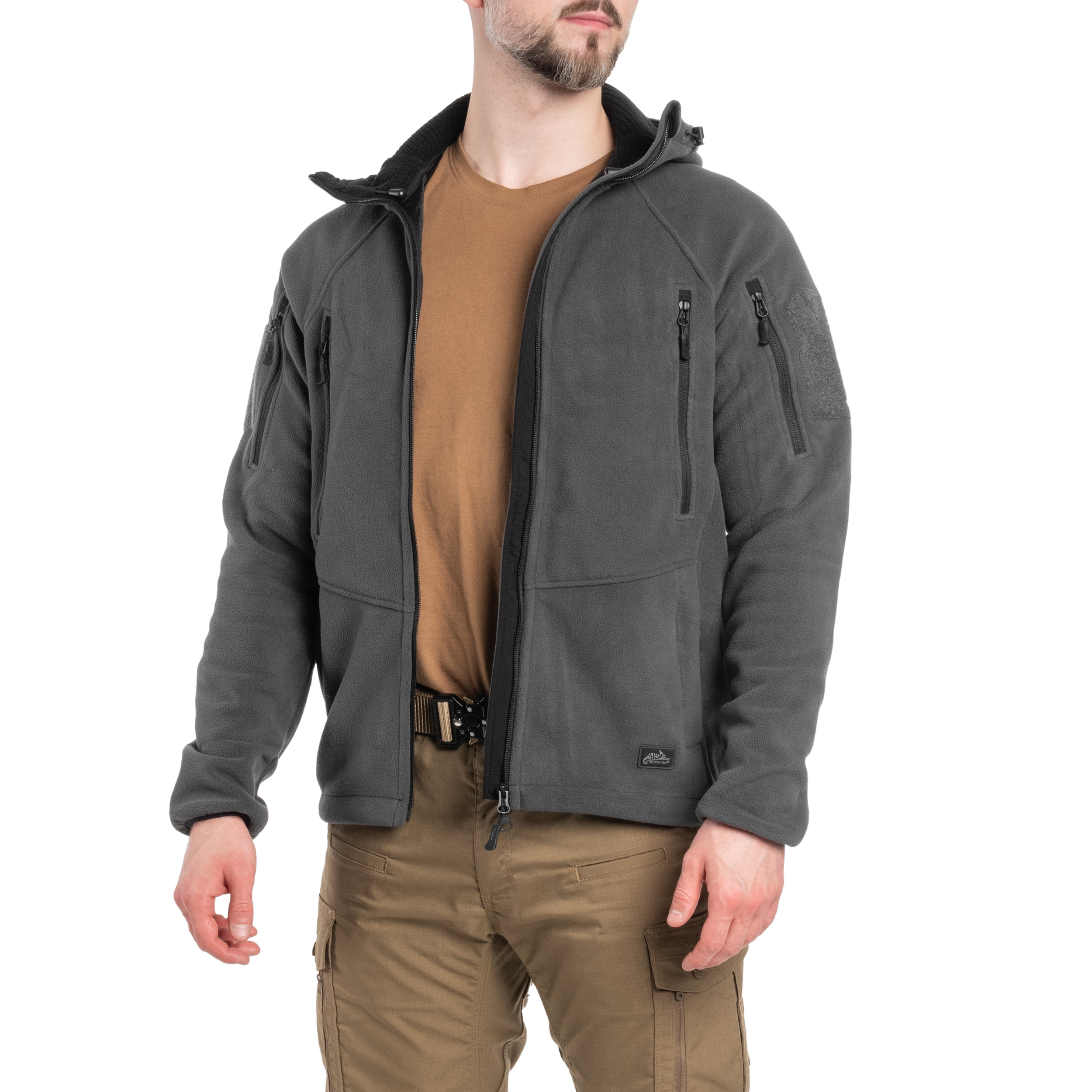 Polar Helikon Patriot Mk2 Hybrid Fleece - Shadow Grey/Black