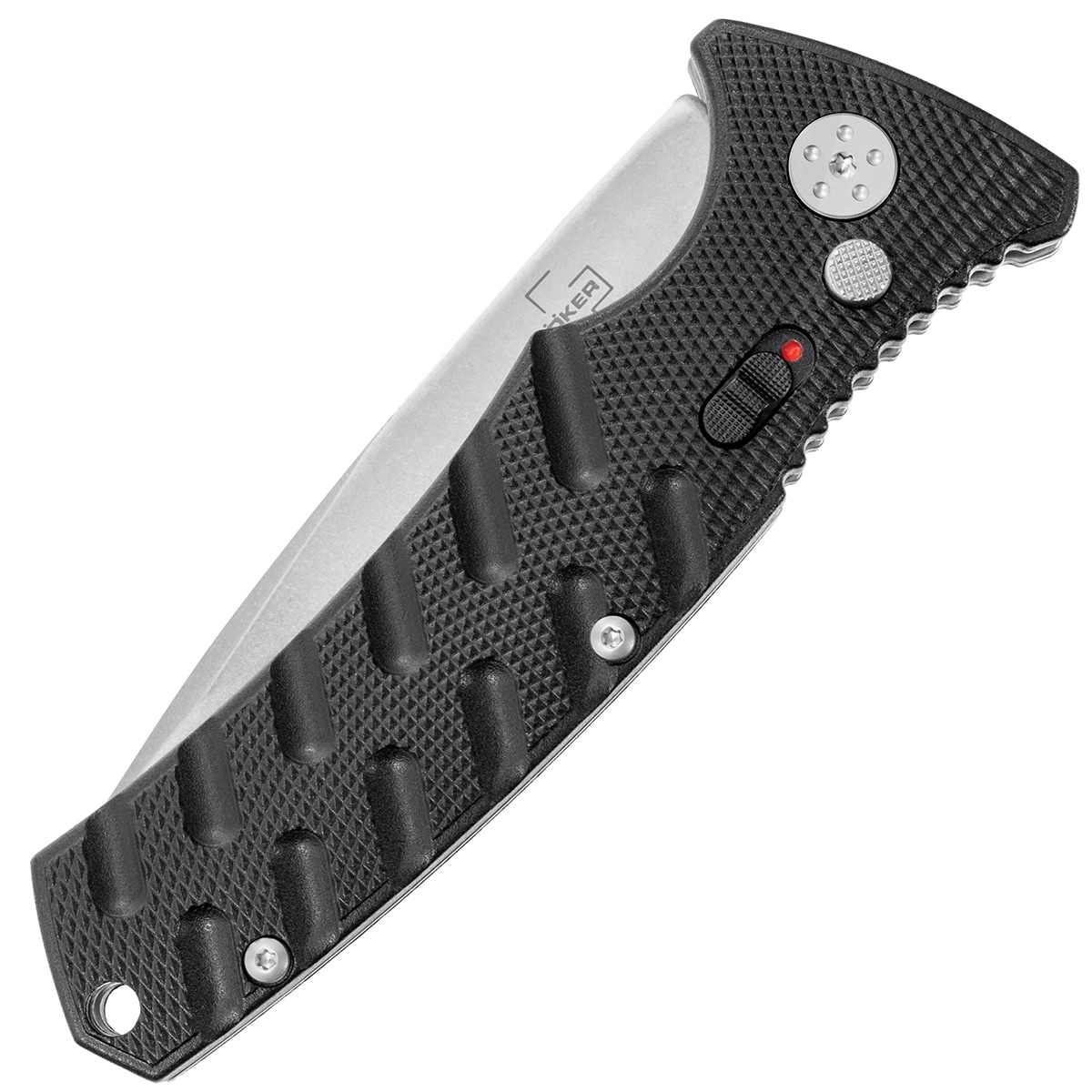 Nóż sprężynowy Boker Plus Strike Drop-Point - Black