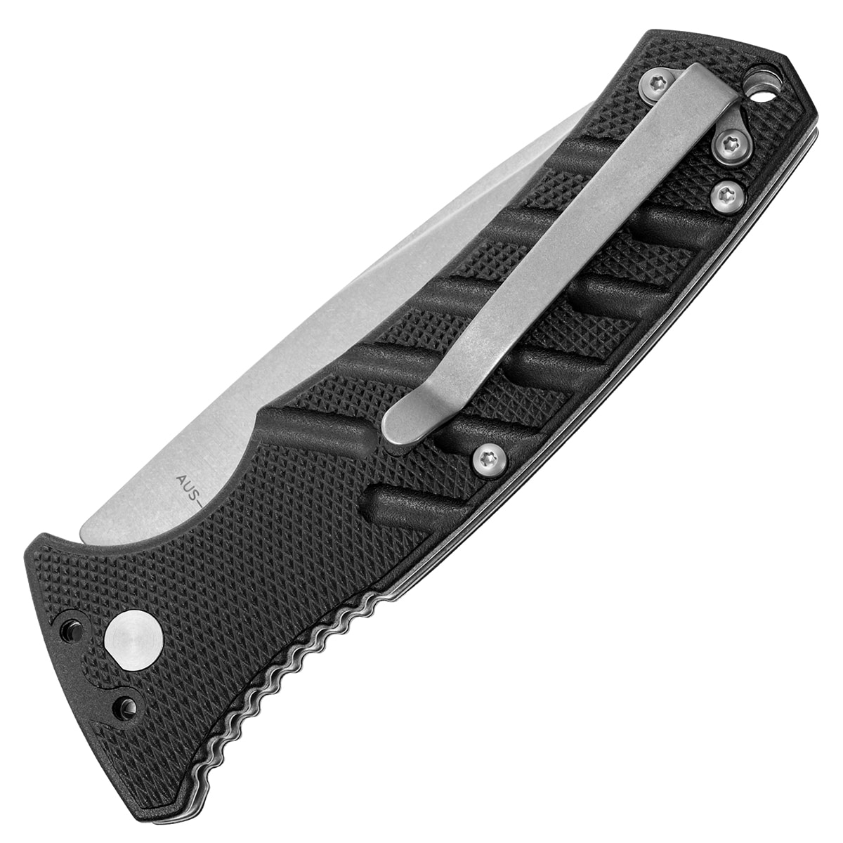 Nóż sprężynowy Boker Plus Strike Drop-Point - Black