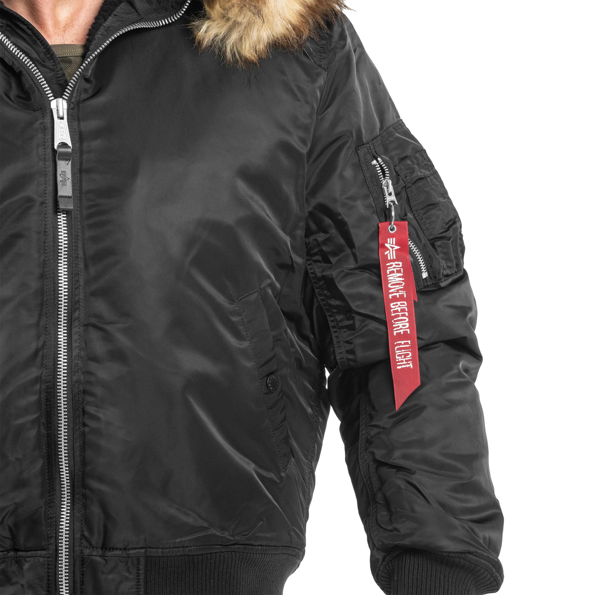 Kurtka Alpha Industries MA-1 Hooded Arctic - Black