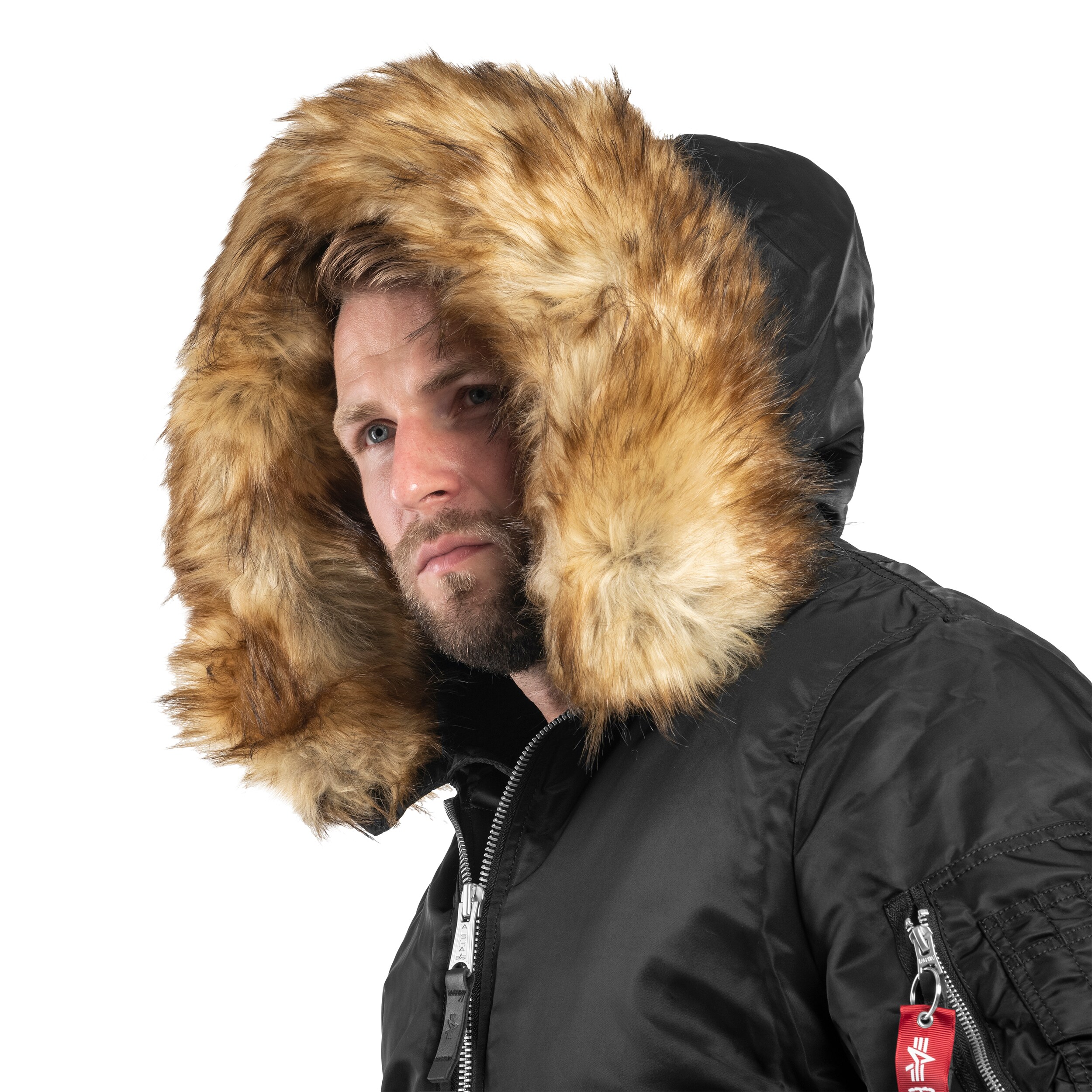 Kurtka Alpha Industries MA-1 Hooded Arctic - Black