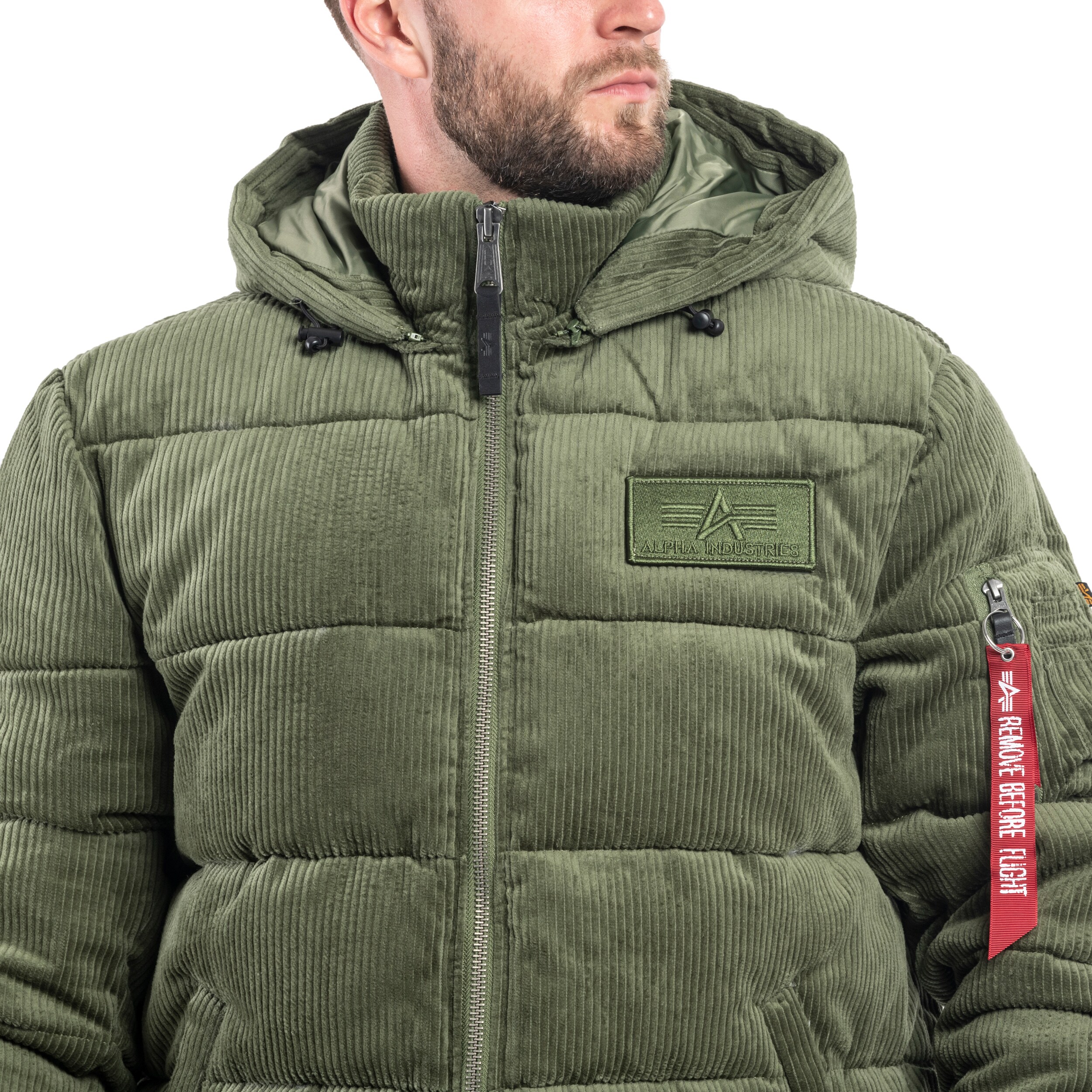 Kurtka Alpha Industries Puffer Cord - Sage Green