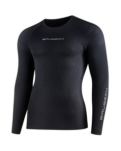 Термоактивна футболка Brubeck 3D Pro Довгий рукав - Чорна Термоактивна футболка Brubeck 3D Pro Довгий рукав - Чорна