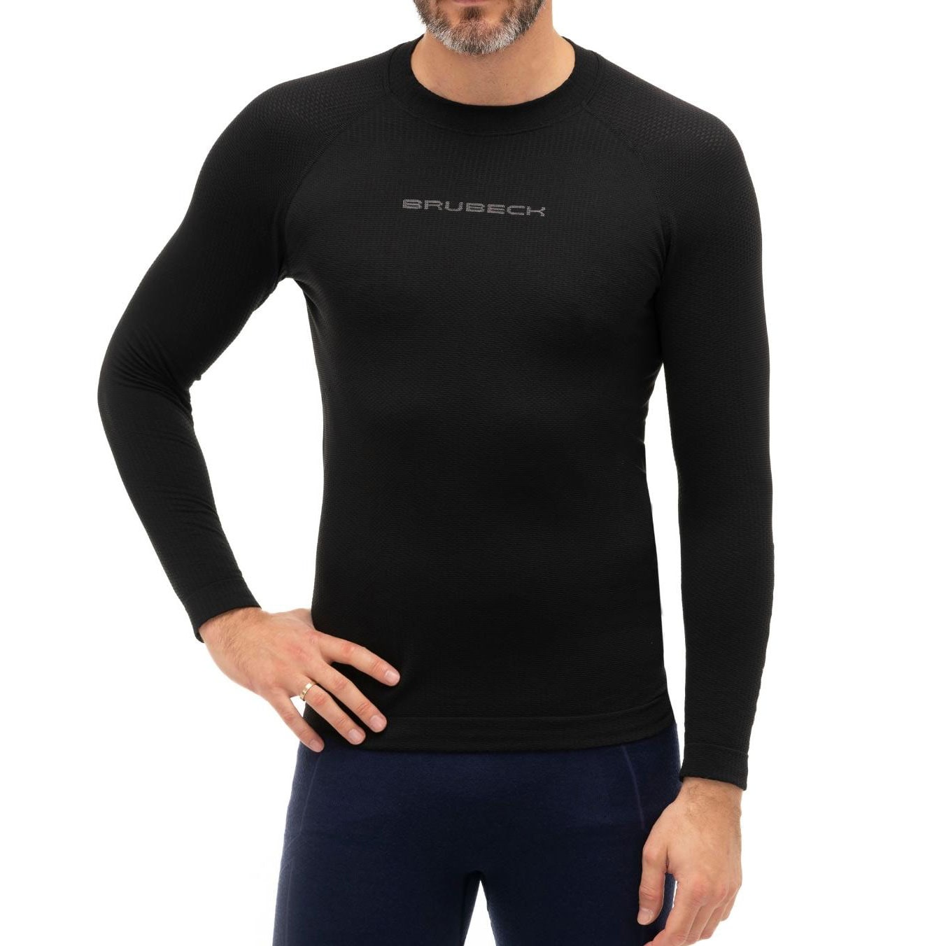 Термоактивна футболка Brubeck 3D Pro Long Sleeve - чорна