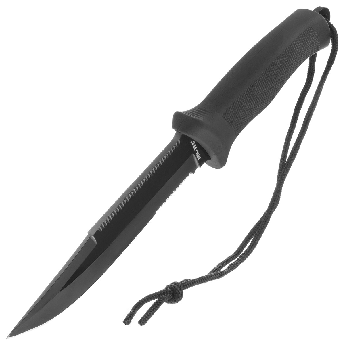 Ніж Mil-Tec Combat Knife Rubber Handle - Black