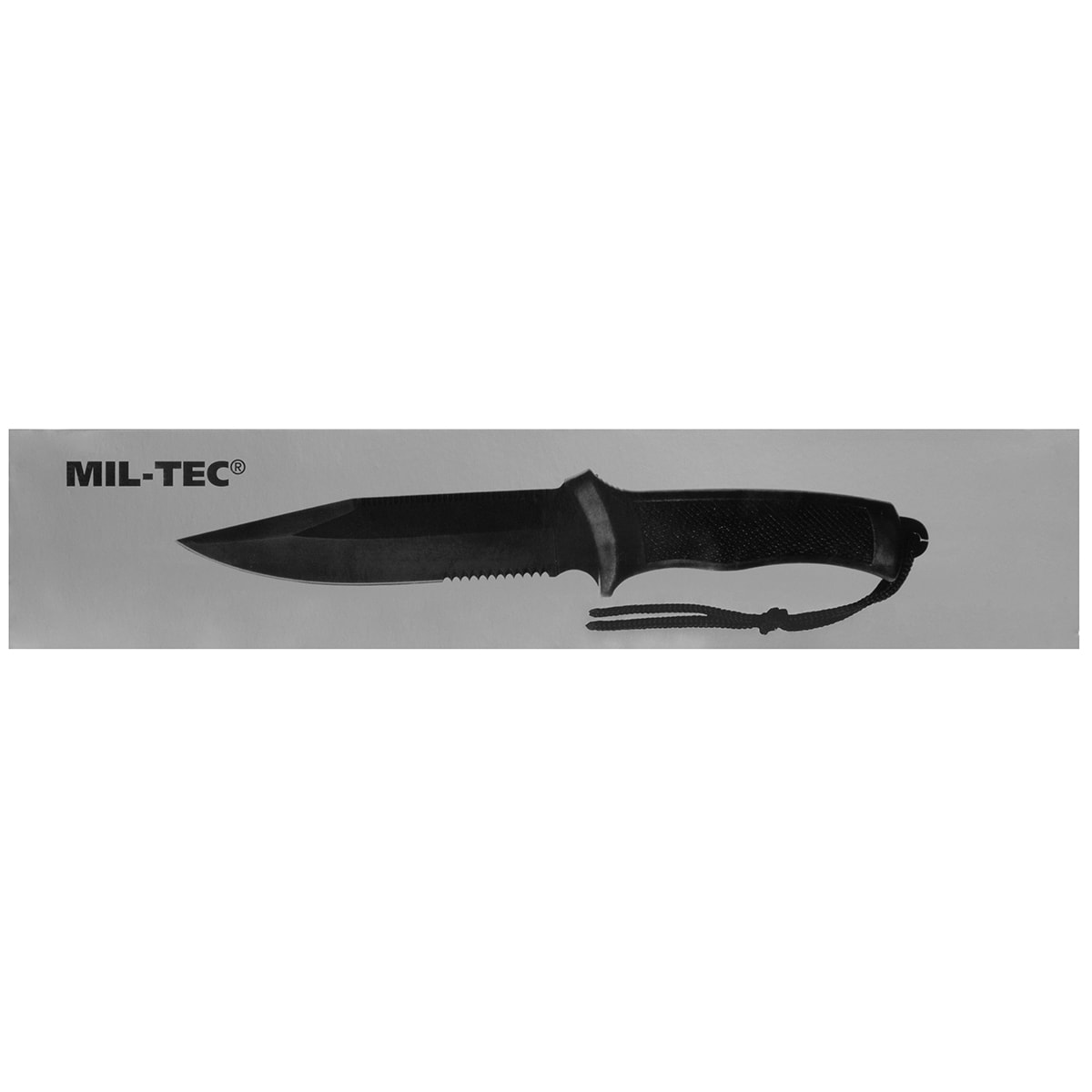 Ніж Mil-Tec Combat Knife Rubber Handle - Black