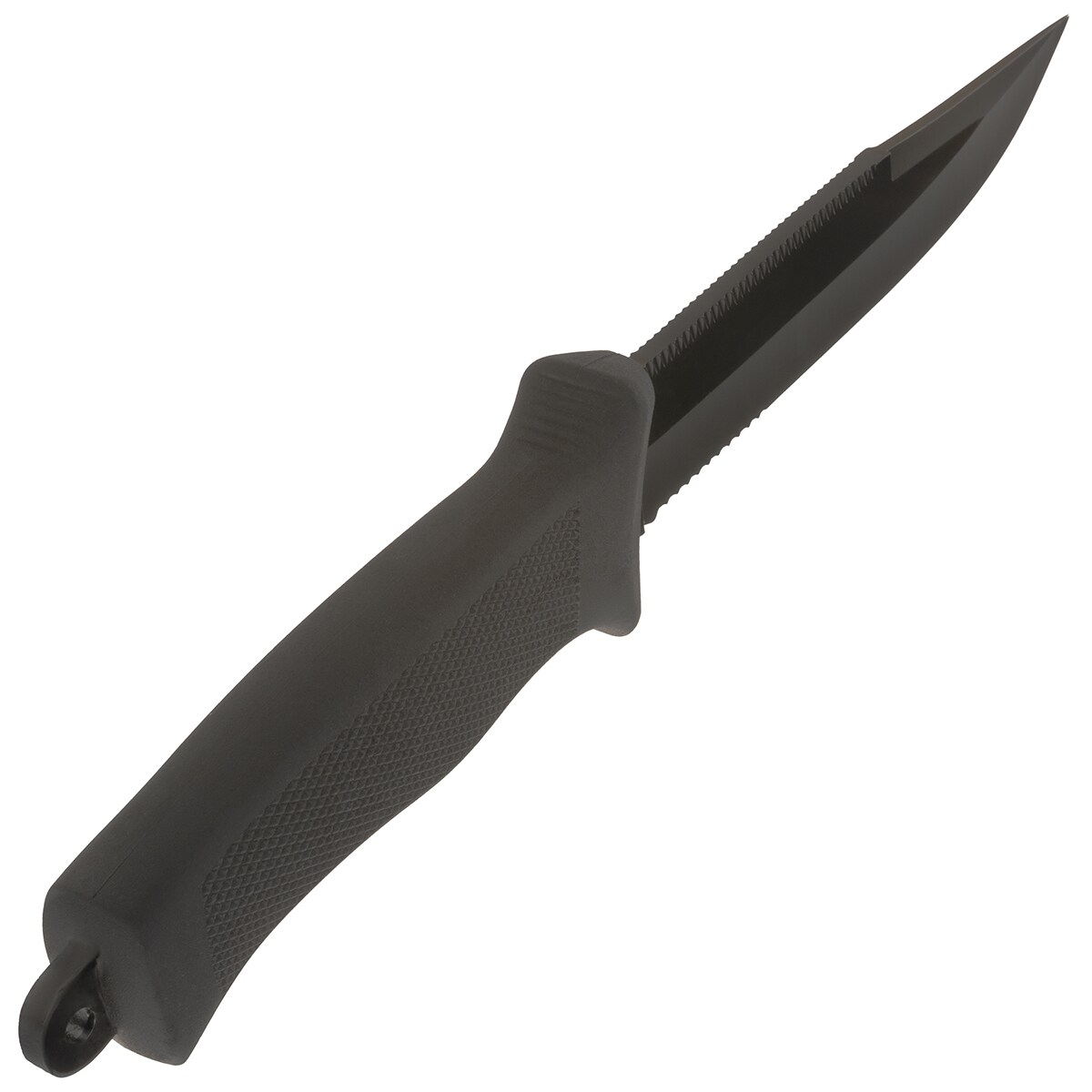 Ніж Mil-Tec Combat Knife Rubber Handle - Black