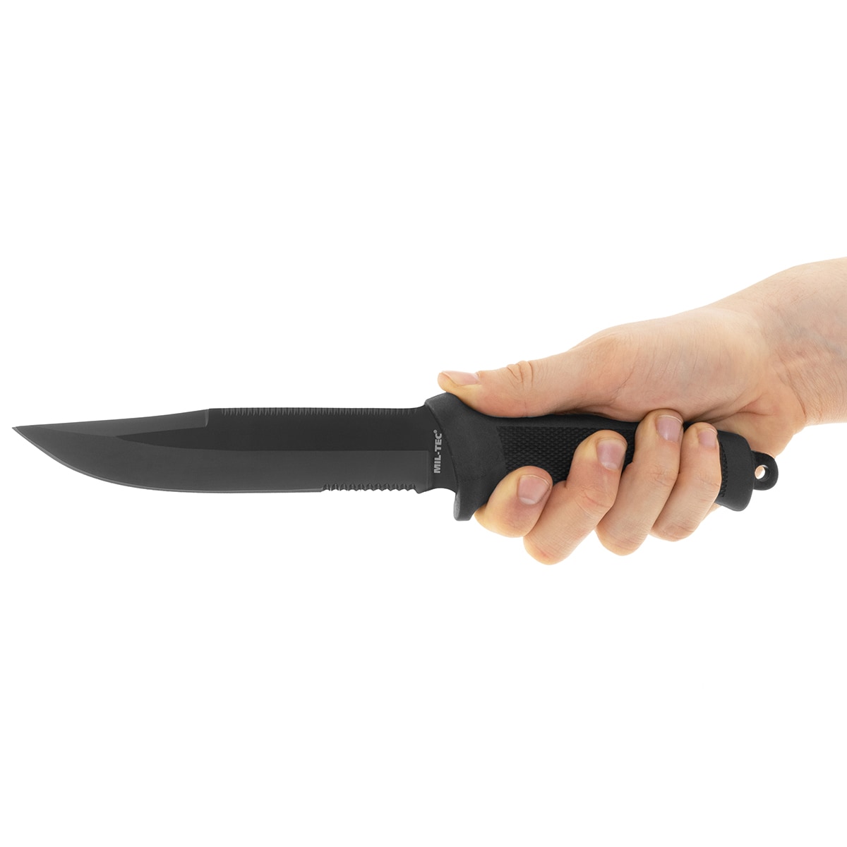 Ніж Mil-Tec Combat Knife Rubber Handle - Black