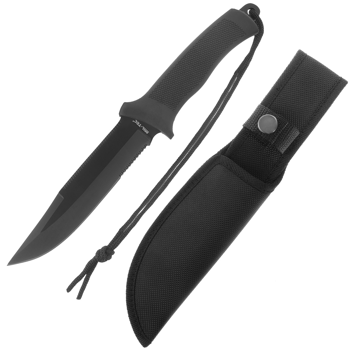 Ніж Mil-Tec Combat Knife Rubber Handle - Black
