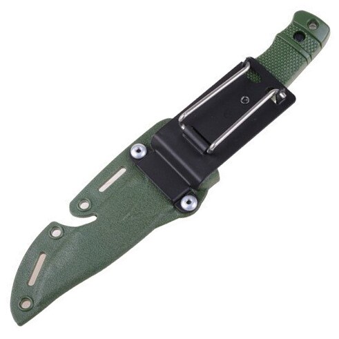 Nóż treningowy M37 Sog Seal Pup z pochwą i mocowaniem - Oliwkowy 