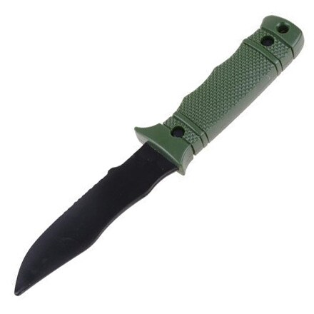 Nóż treningowy M37 Sog Seal Pup z pochwą i mocowaniem - Oliwkowy 