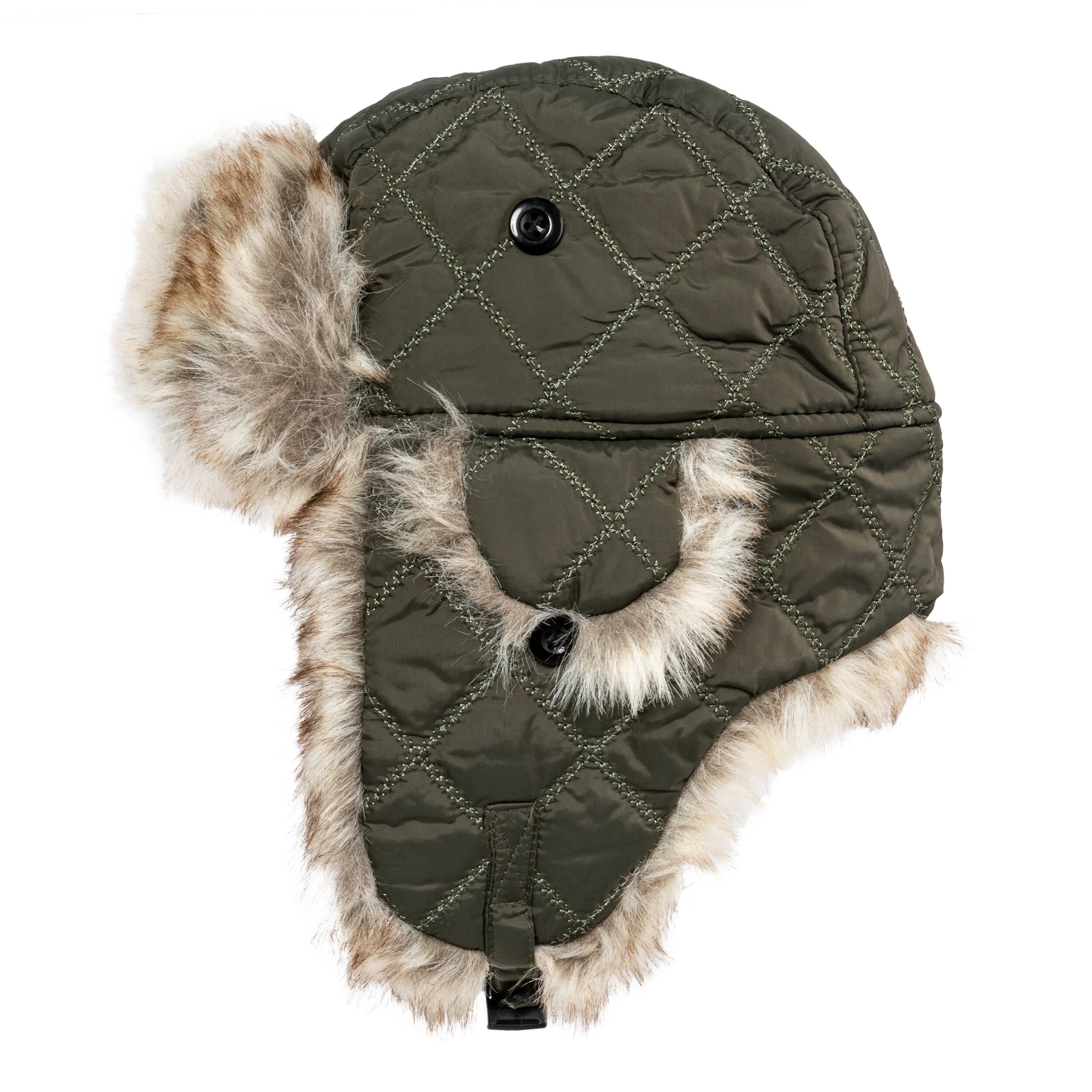 Czapka Mil-Tec Winter Faux-Fur - Olive
