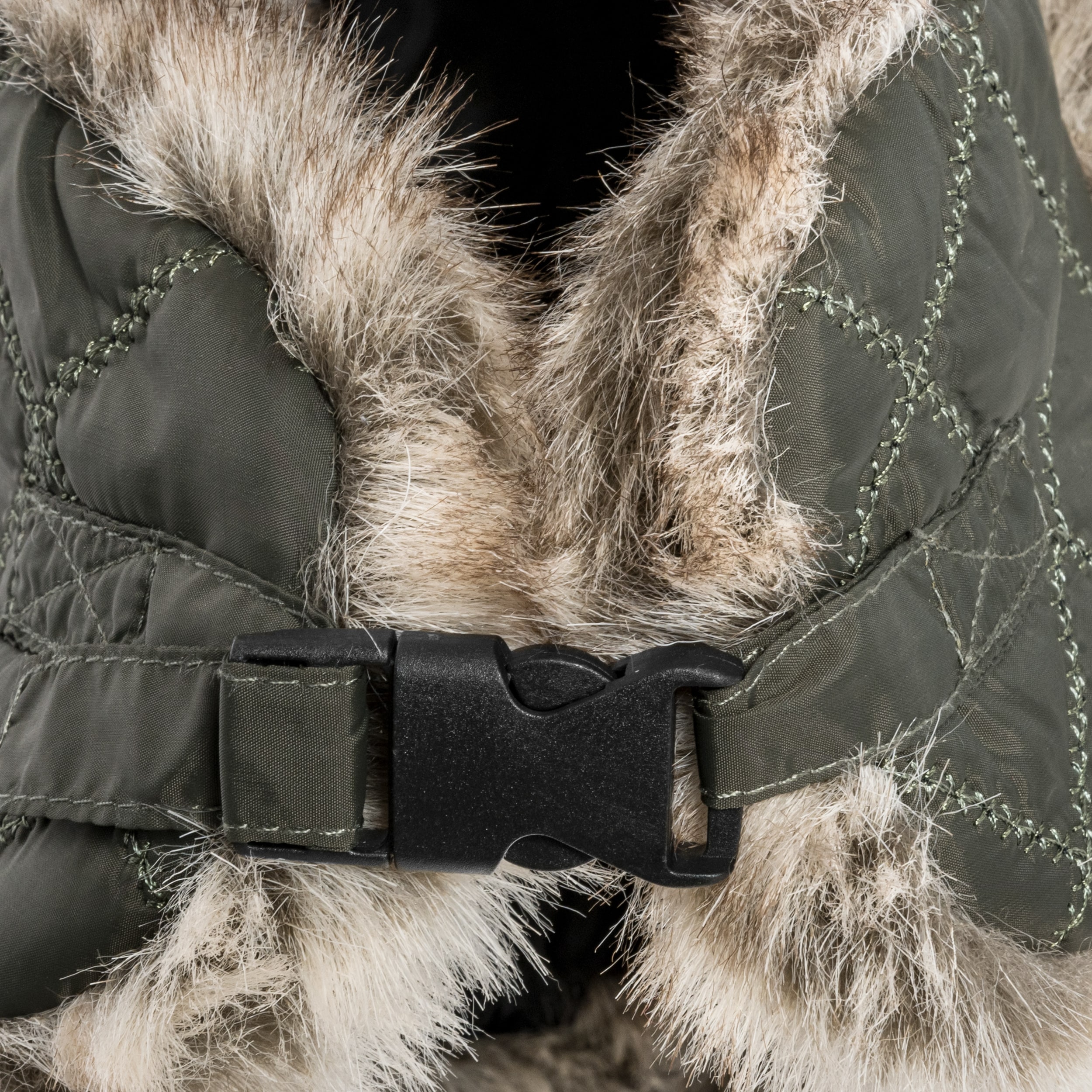 Czapka Mil-Tec Winter Faux-Fur - Olive