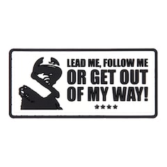 Naszywka 3D 101 Inc. Lead Me, Follow Me - biała