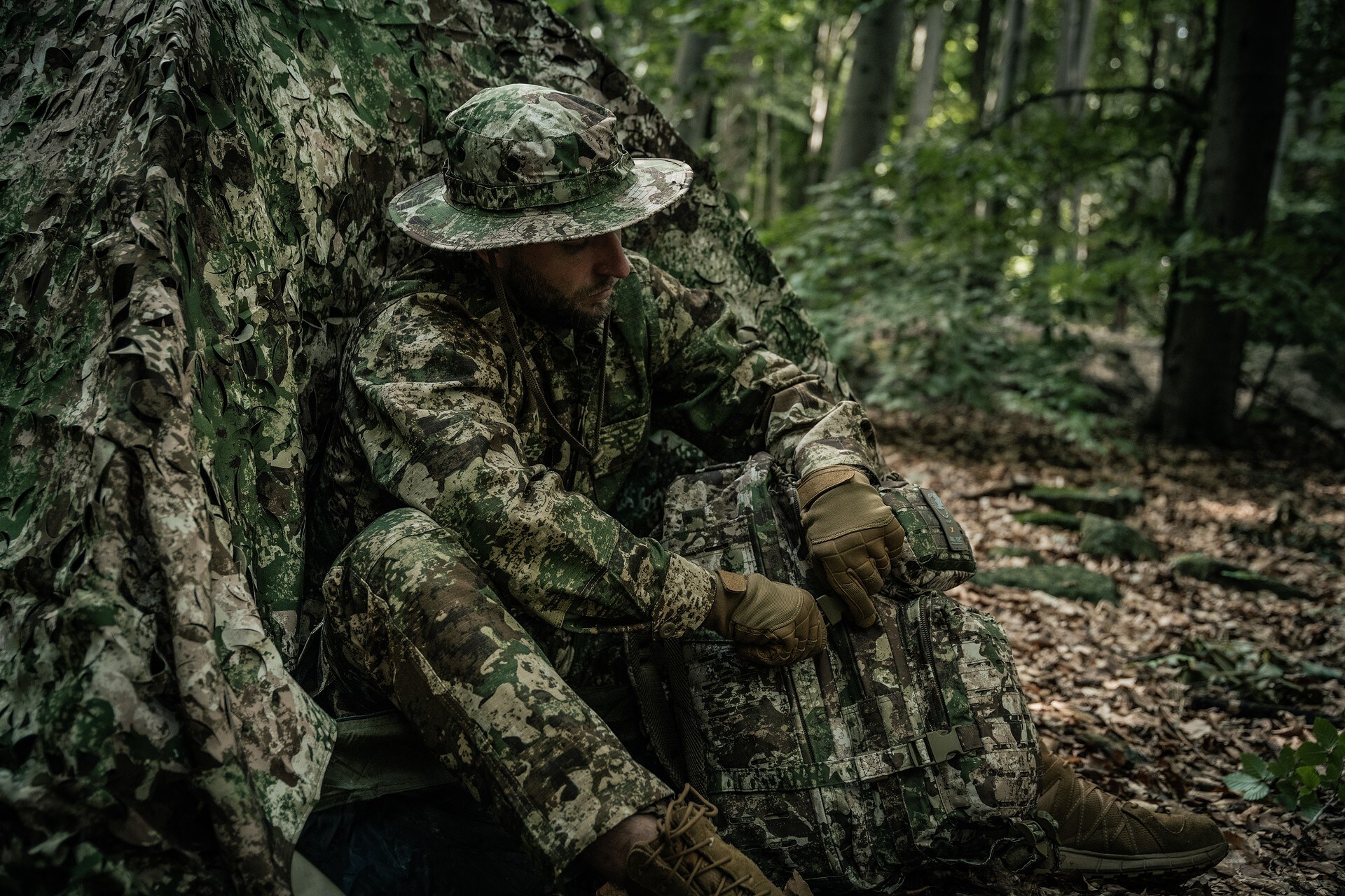 Kapelusz Mil-Tec US GI Boonie Trilaminat - Phantomleaf WASP I Z2