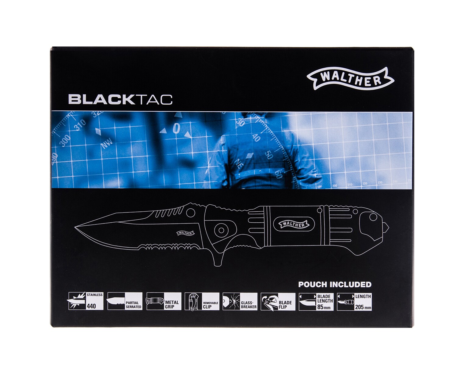 Nóż składany Walther Black Tac Knife