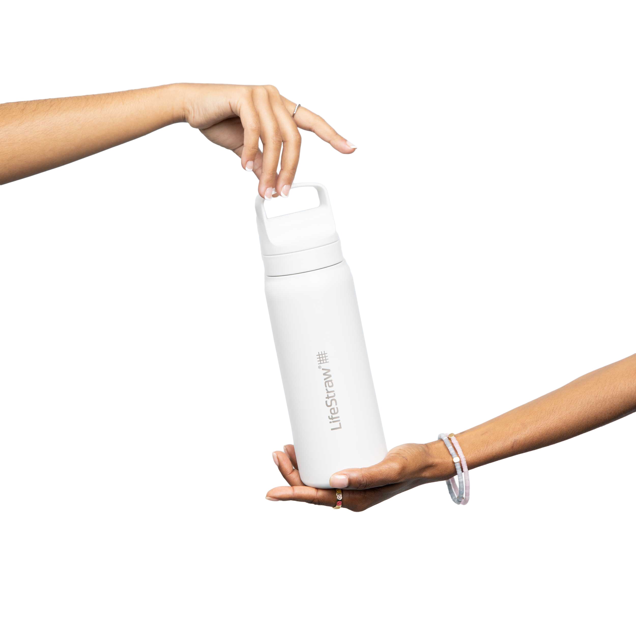 Butelka z filtrem LifeStraw Go 2.0 Stainless Steel 700 ml - Polar White