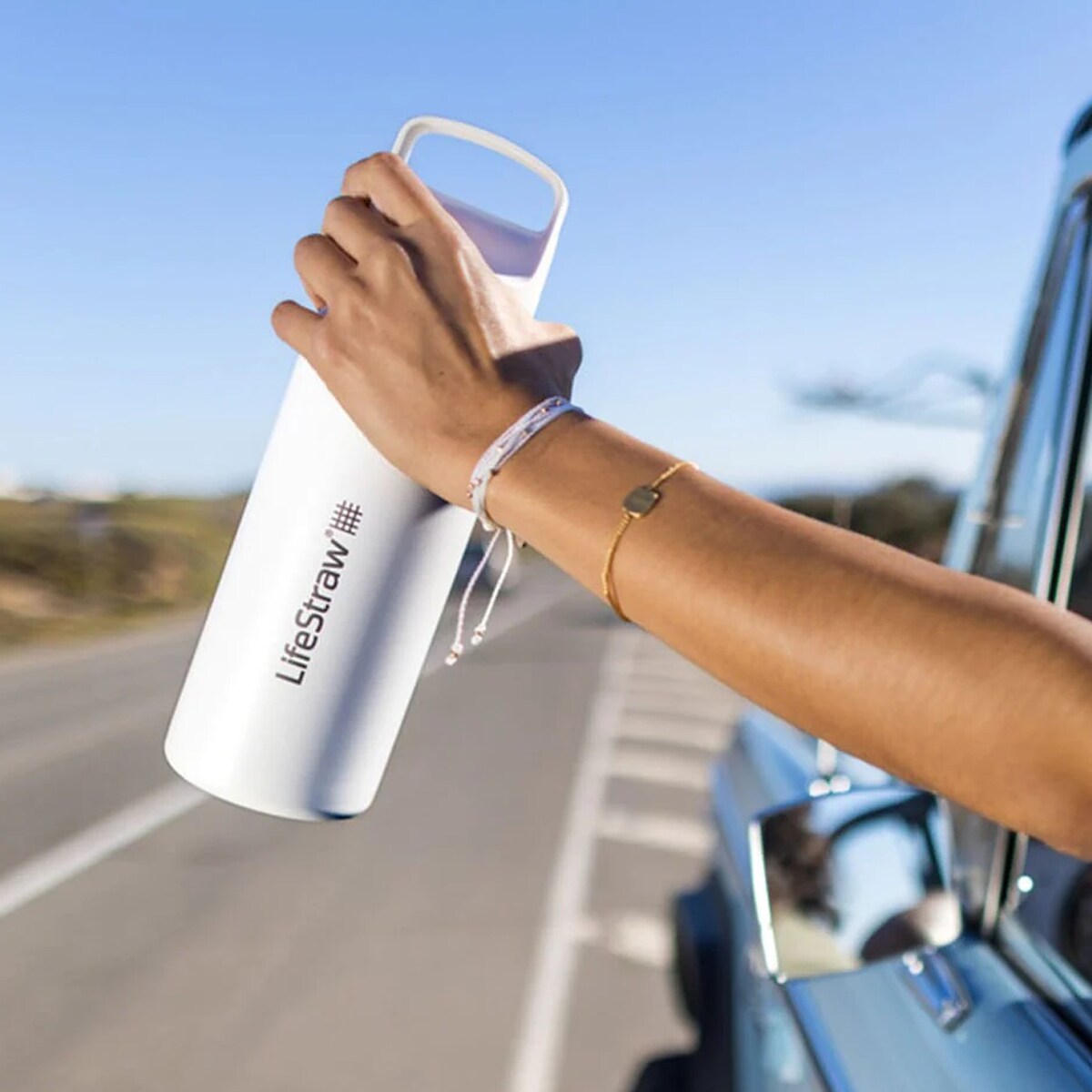 Butelka z filtrem LifeStraw Go 2.0 Stainless Steel 700 ml - Polar White