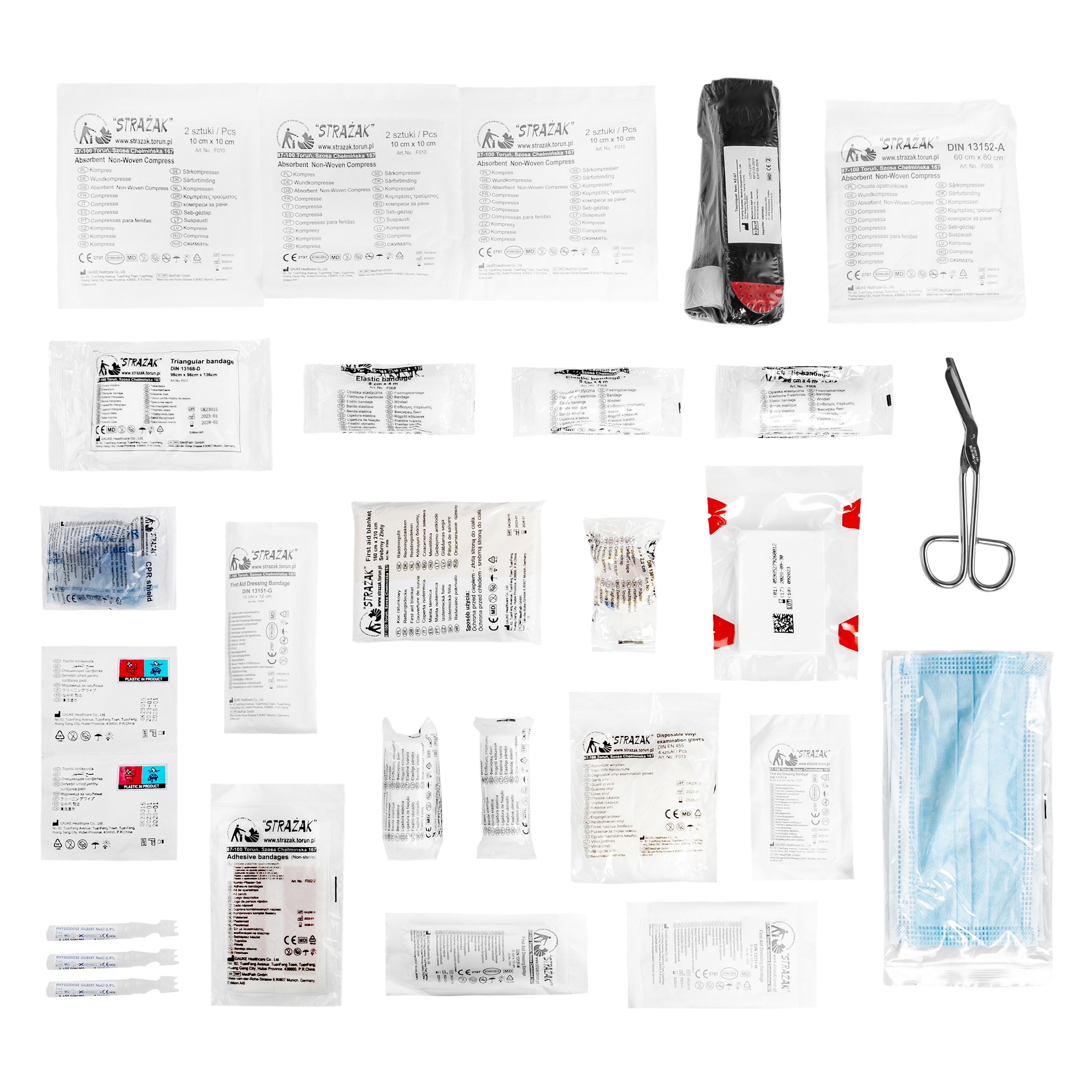 Plecak awaryjny 17 z wyposażeniem 28 l - Szary