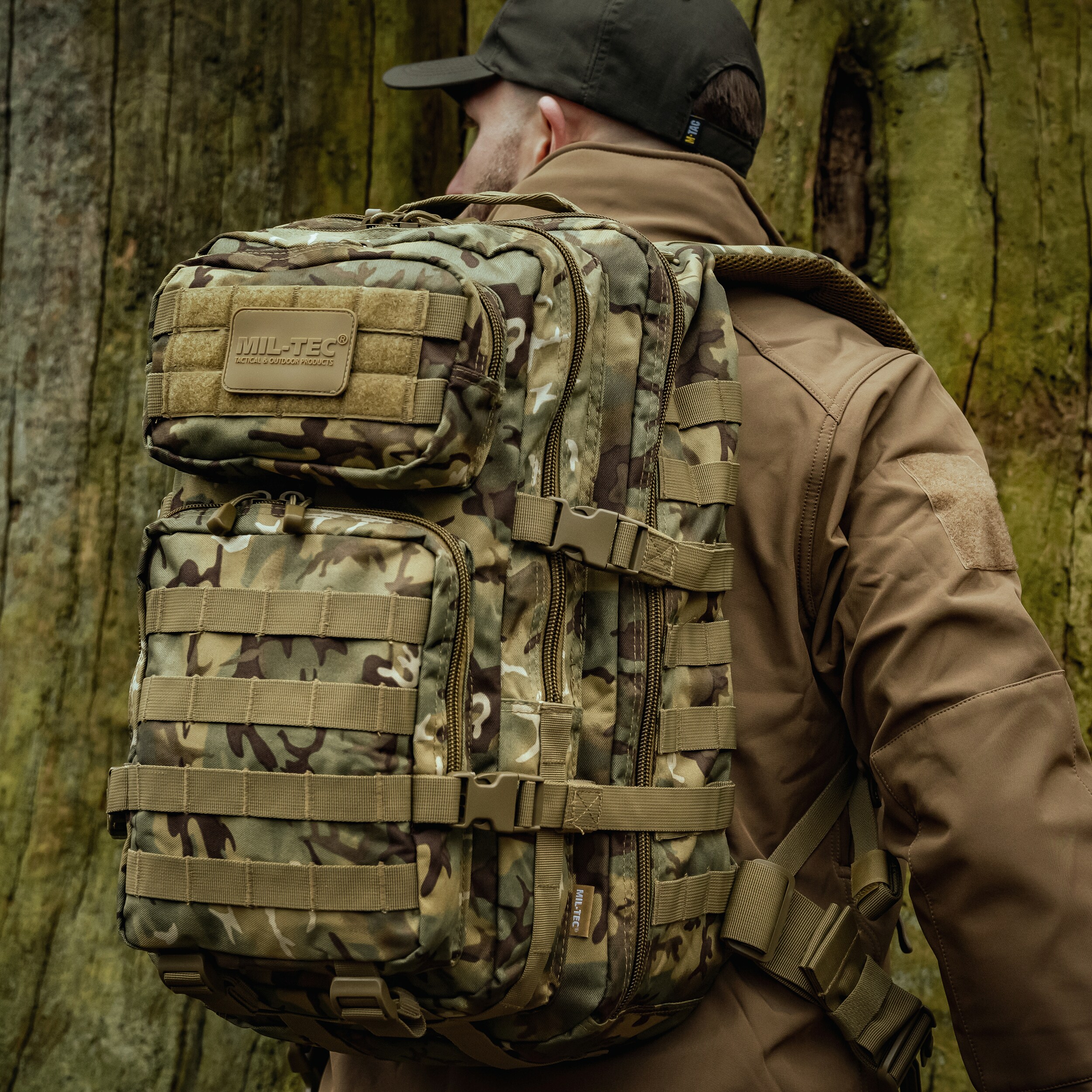 Plecak Mil-Tec Assault Pack Small 20 l - Arid MC Camo