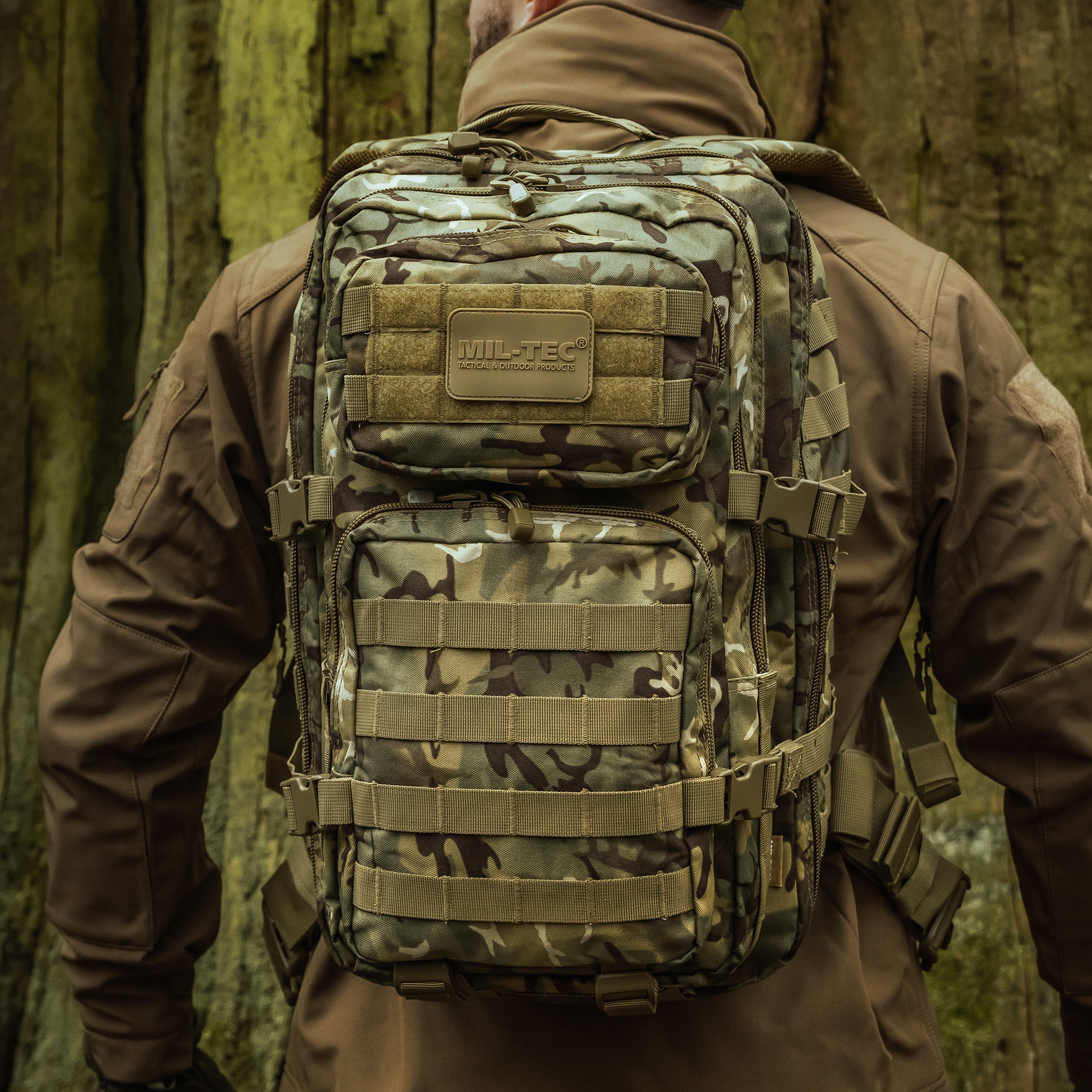 Plecak Mil-Tec Assault Pack Small 20 l - Arid MC Camo