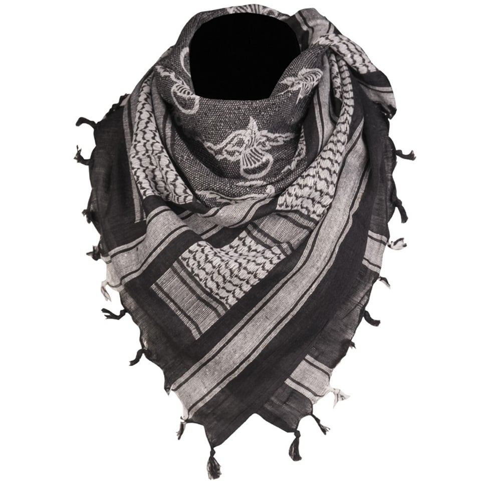 Арафатка захисний шарф Mil-Tec Paratrooper - Black/White