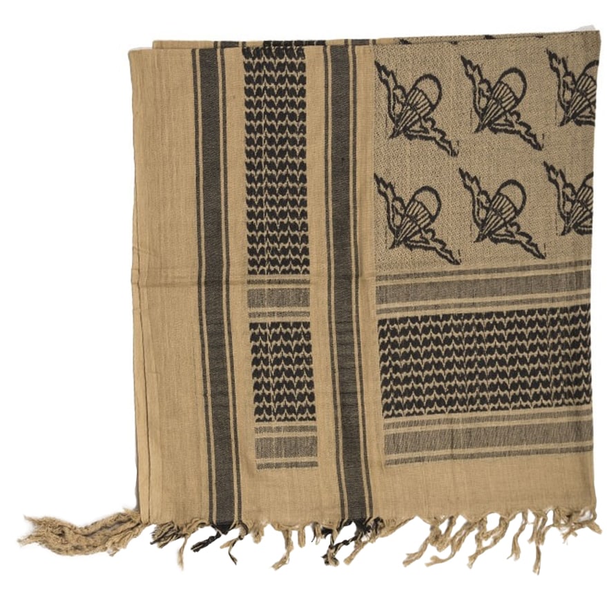 Arafatka chusta ochronna Mil-Tec Paratrooper - Coyote/Black